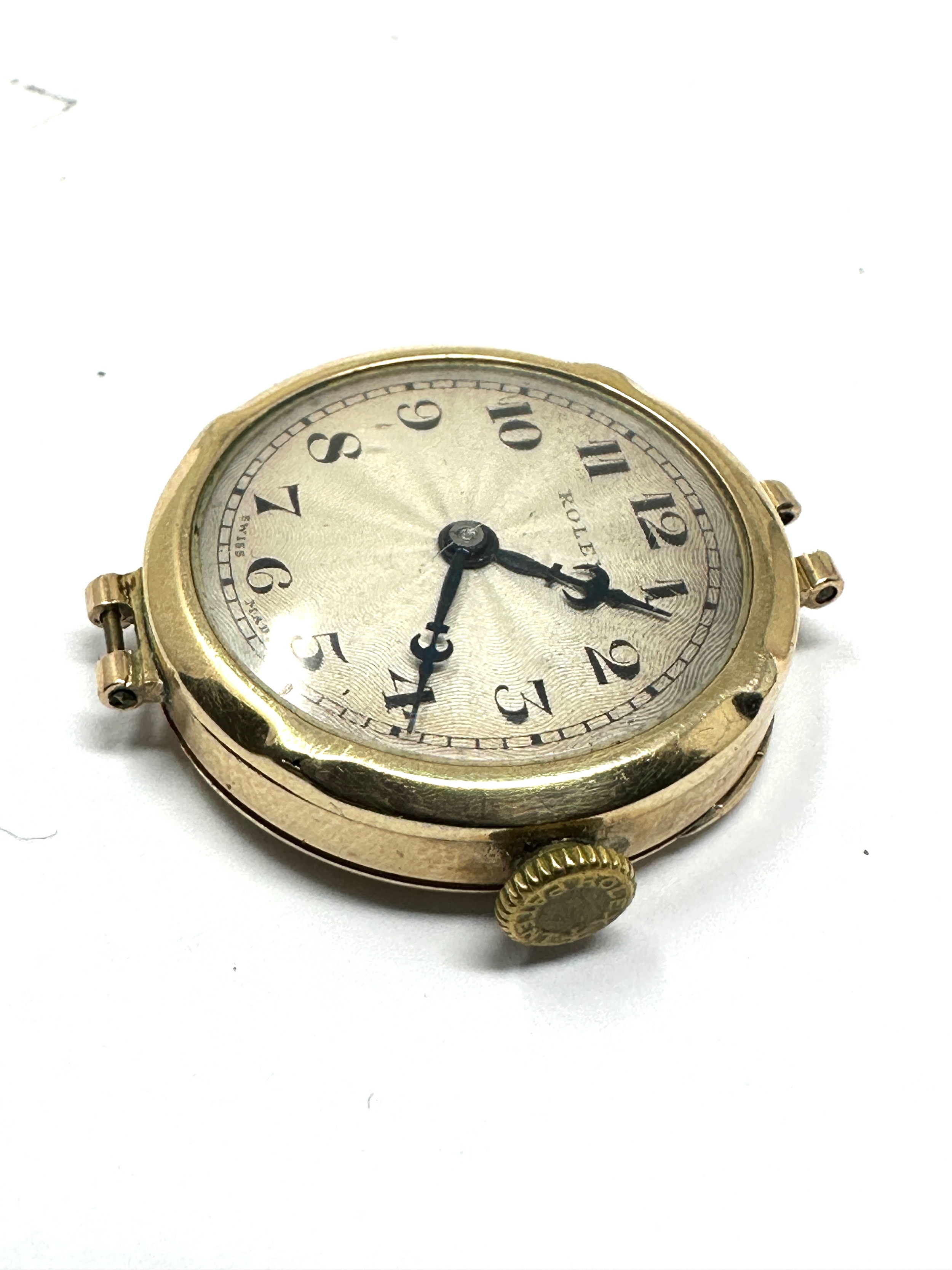 1930s Ladies 9ct gold rolex wristwatch the watch is ticking - Image 2 of 5