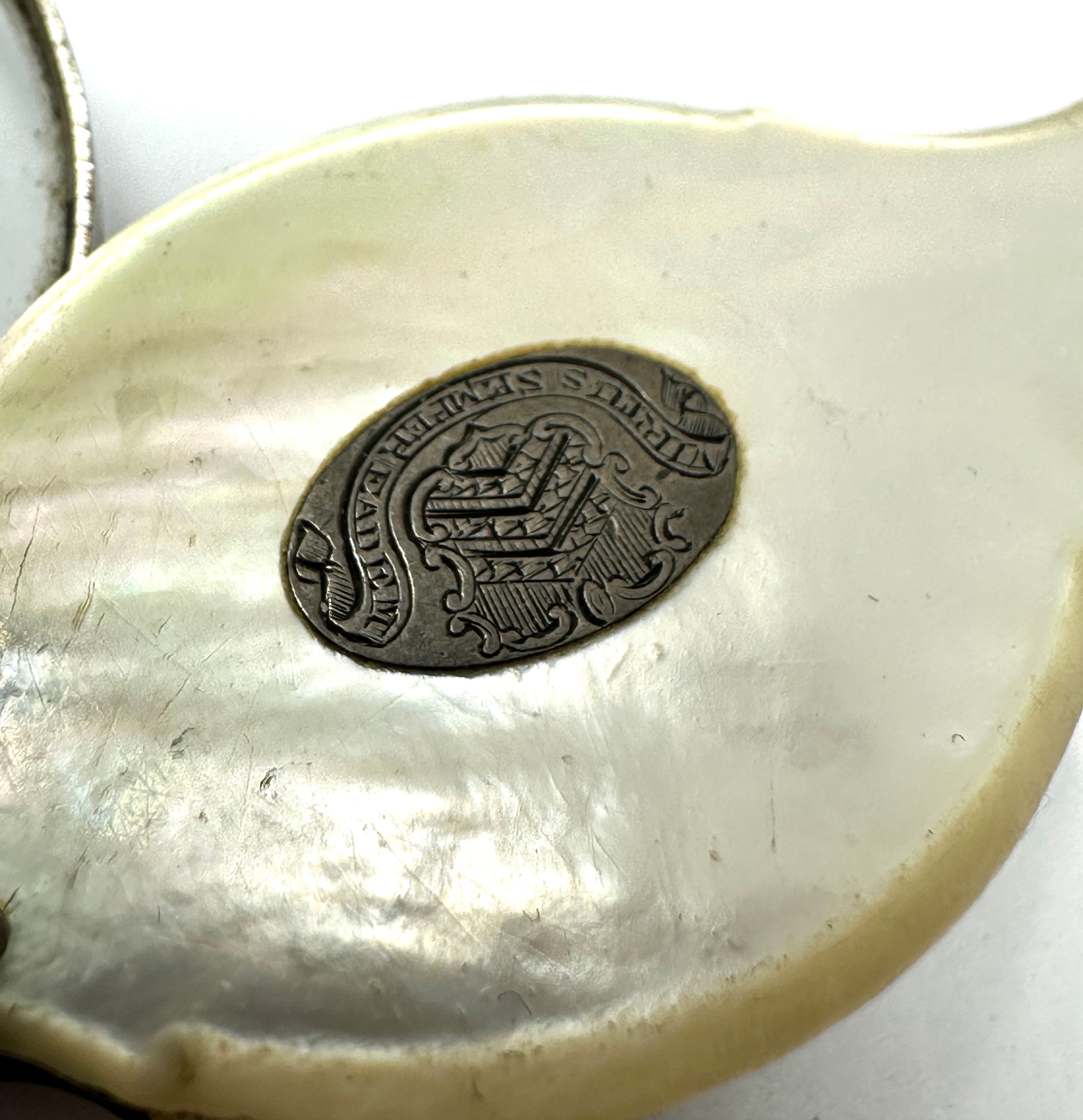Fine Georgian silver & m.o.p lornette - Image 3 of 6