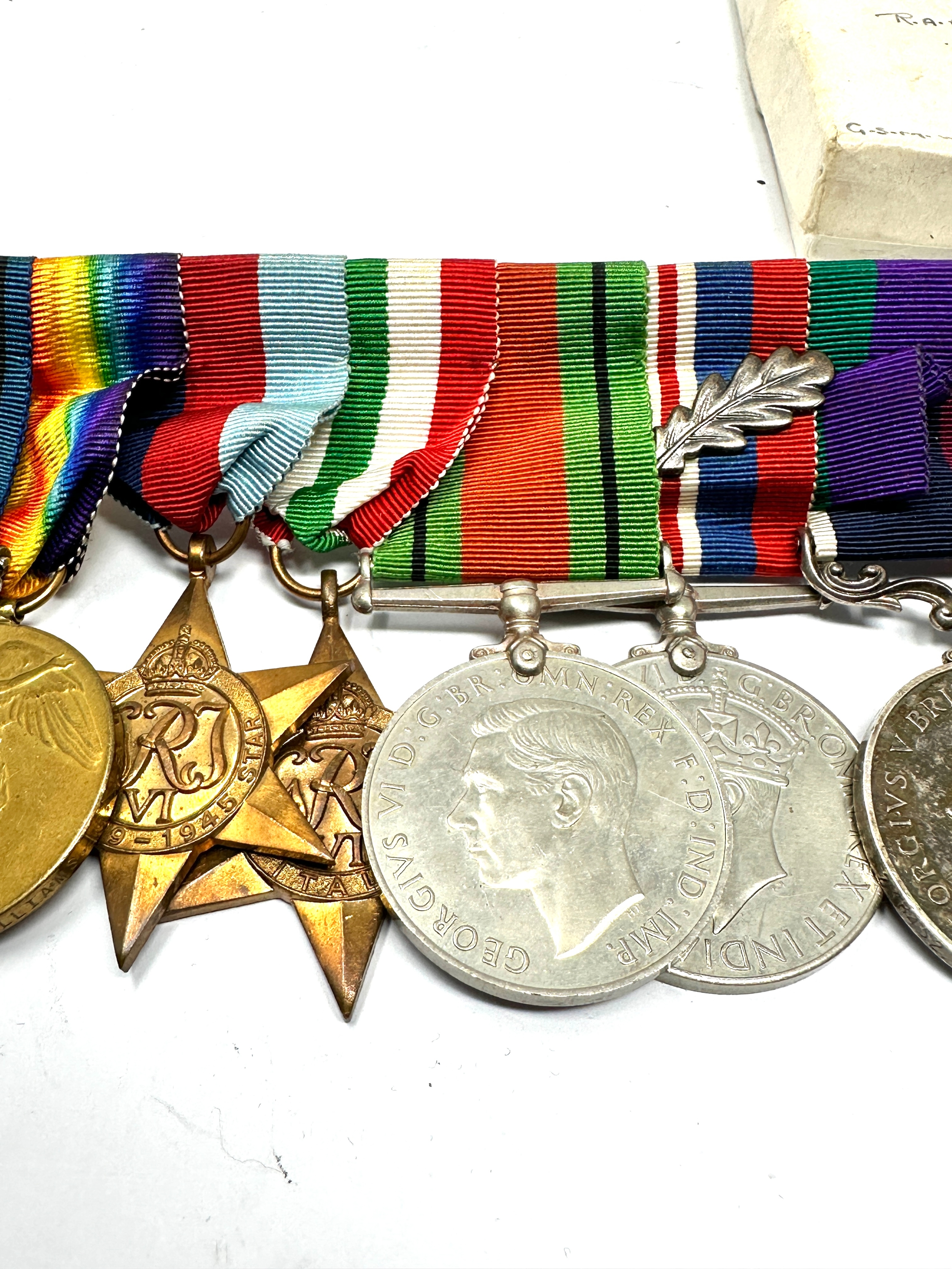 ww1 & ww2 medal group to wing commander j.h.j williams r.a.f on G.s.m ww1 medals named 238452 .3.a.n - Image 3 of 5