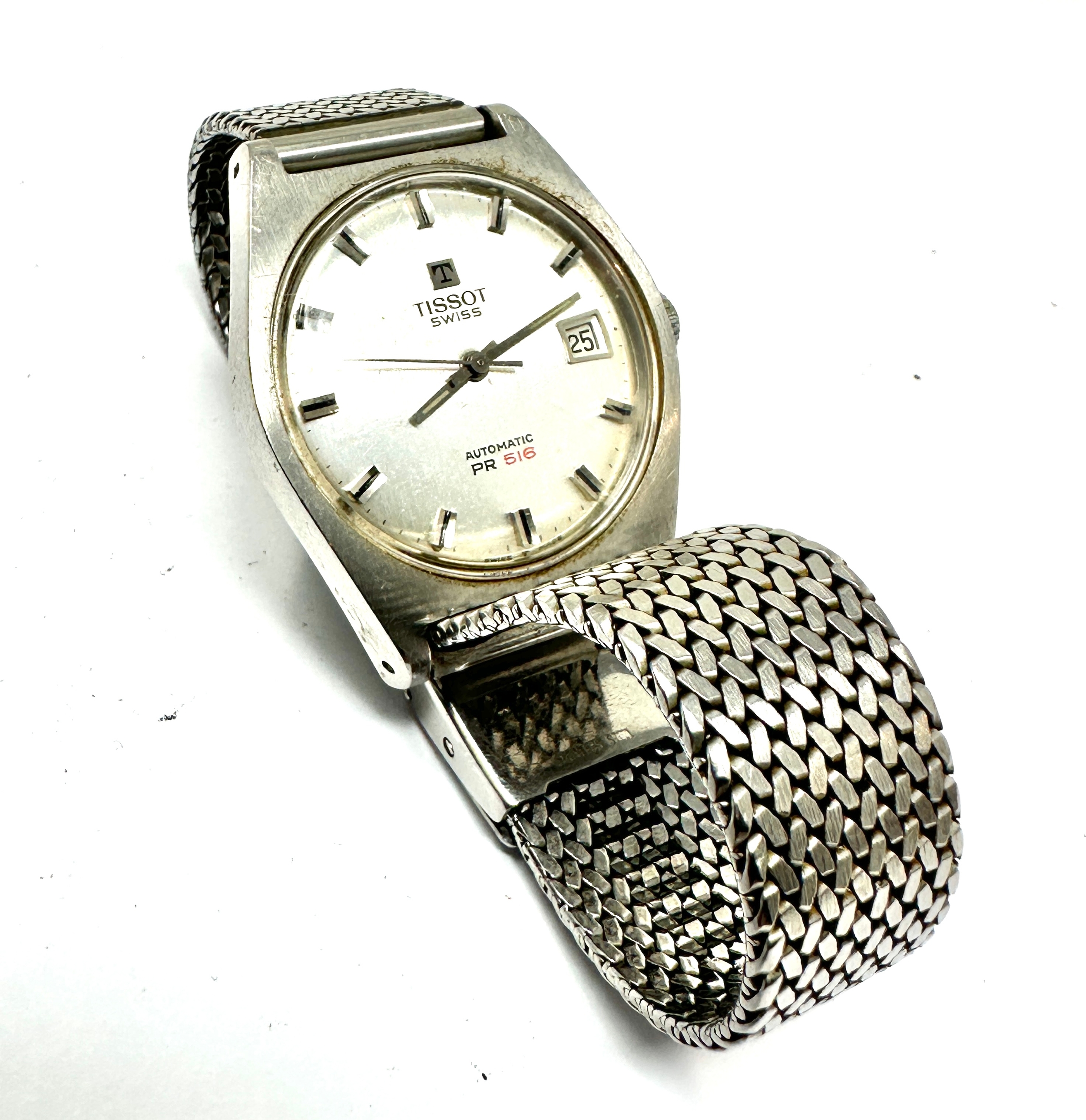 Vintage Tissot Automatic pr516 Date the watch is ticking