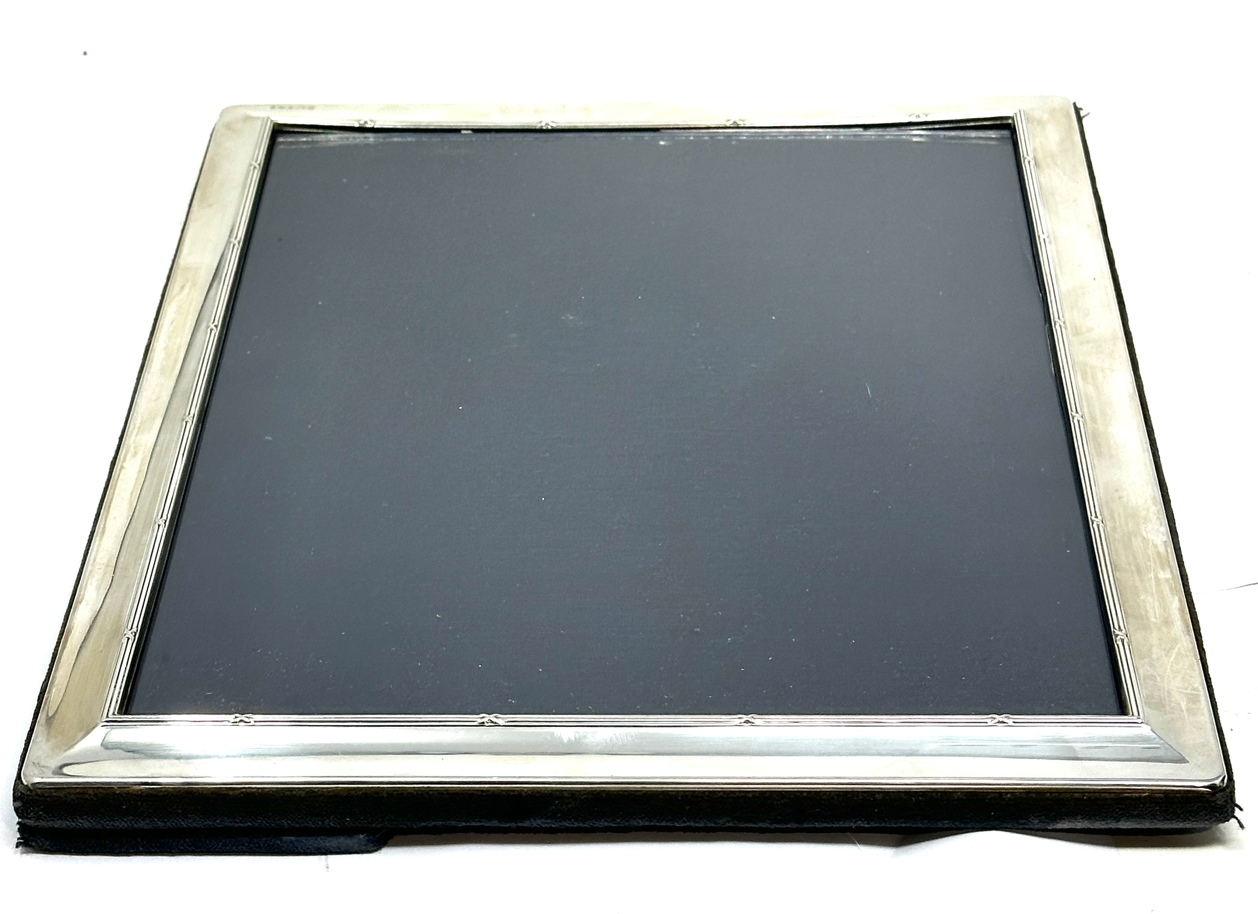 Vintage large millenium silver picture frame measures approx 29.5cm by 24cm - Image 3 of 5