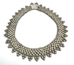 Vintage sterling silver collar weight 73g