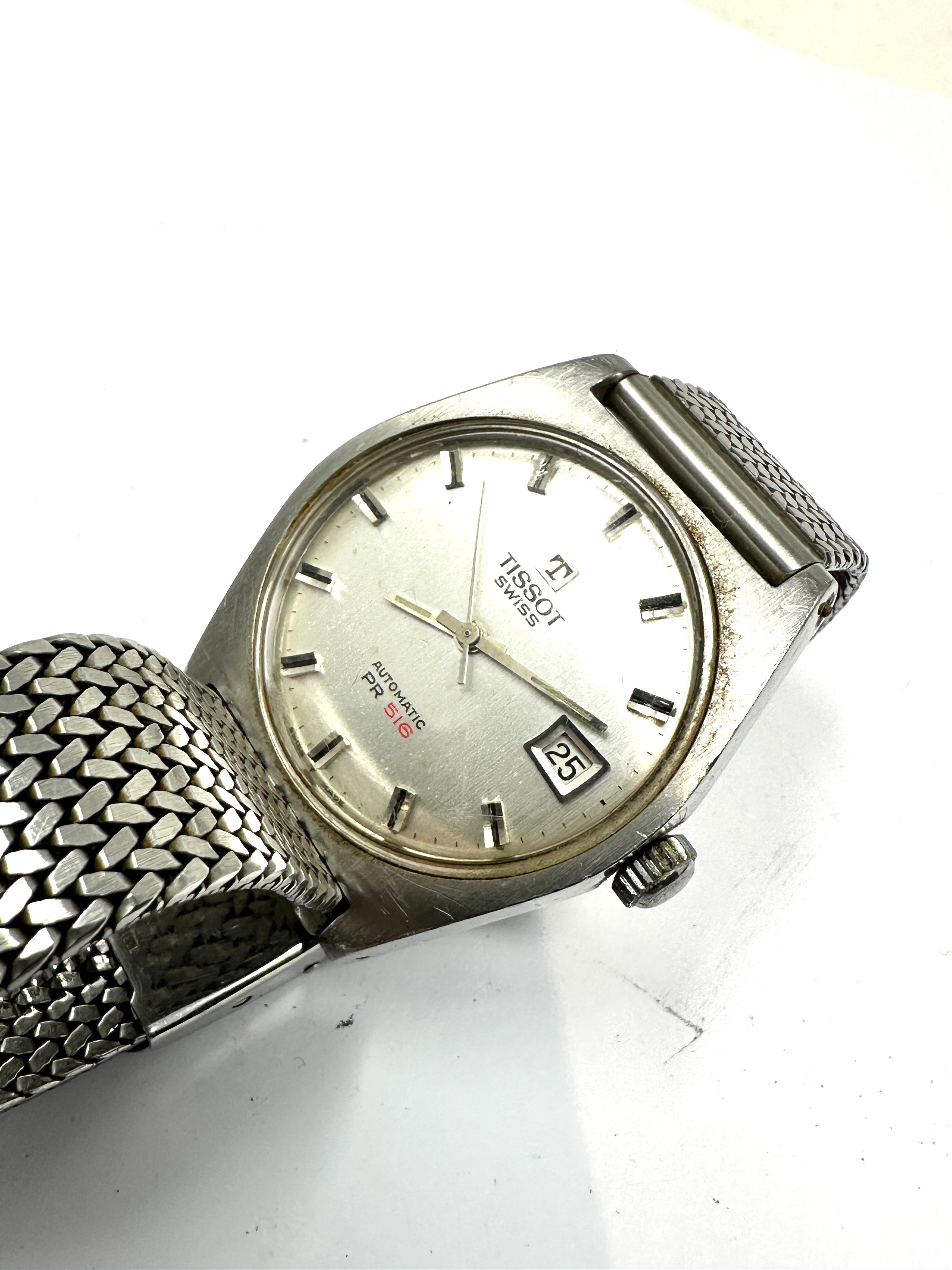 Vintage Tissot Automatic pr516 Date the watch is ticking - Image 2 of 4