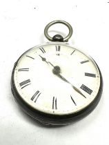 Antique silver open face fusee verge pocket watch ware & son London movement the watch is not