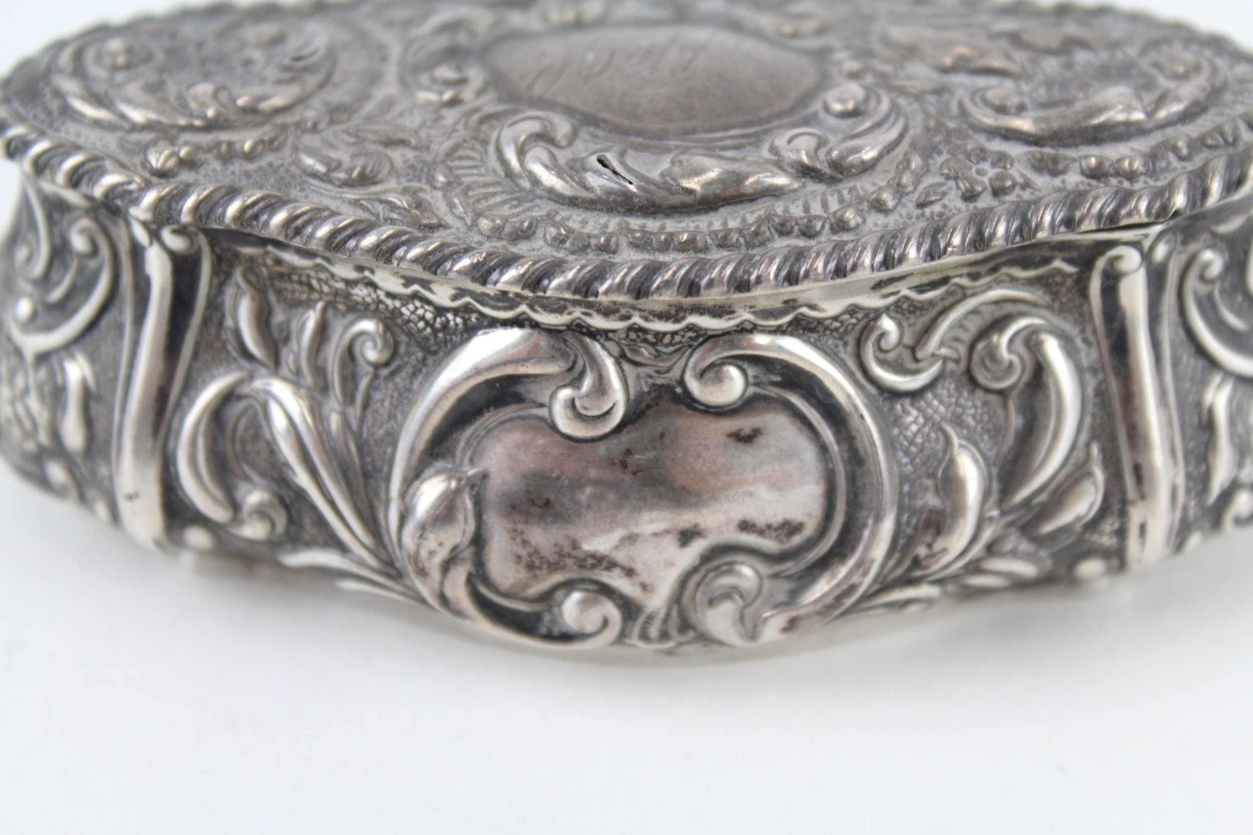 .925 sterling silver trinket / jewellery box - Image 3 of 6