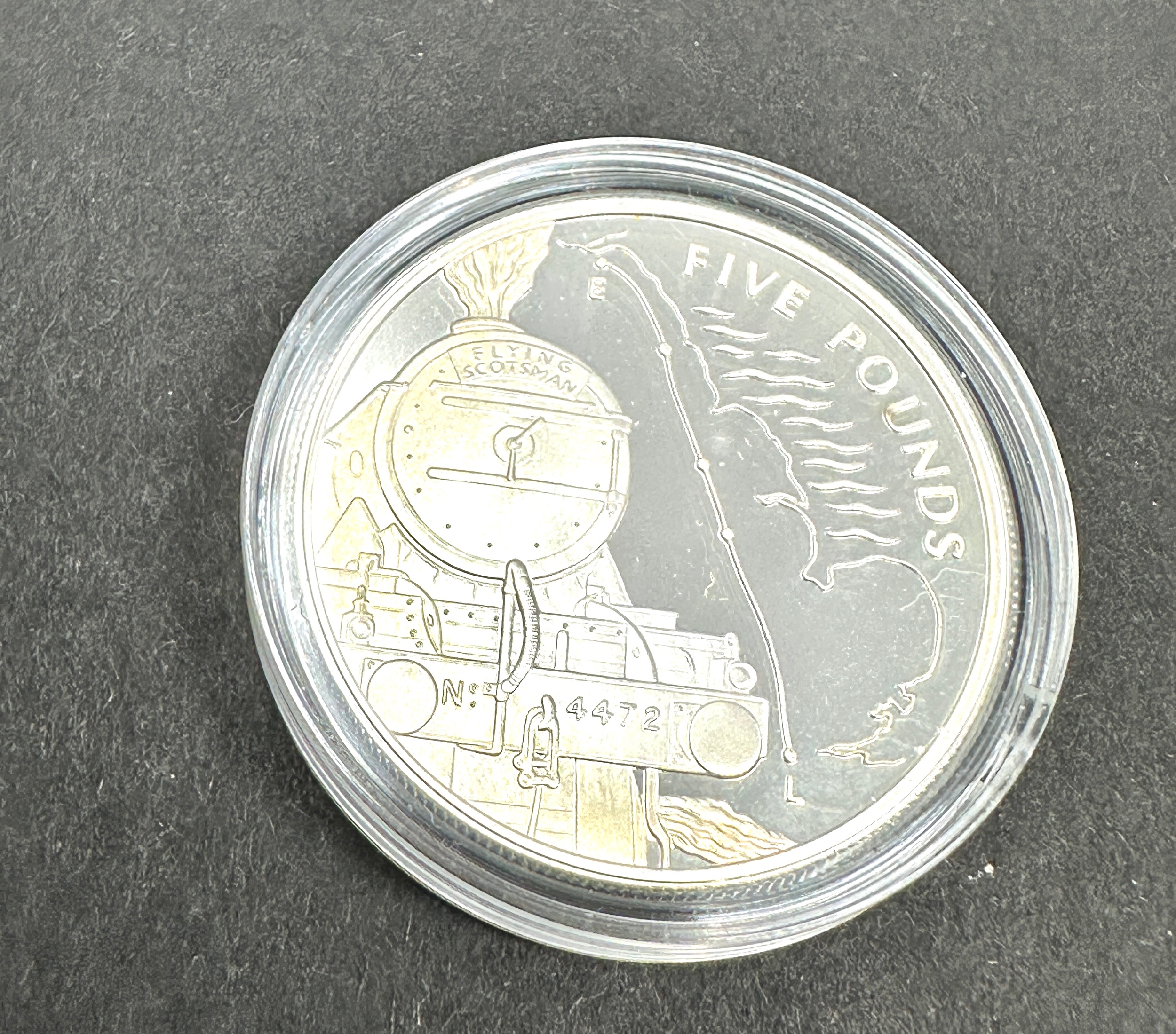 2004 silver £5 pound coin Encapsulated