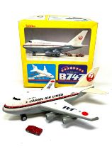 Vintage Tonka Boeing 747 toy airplane truck Japan tinplate with original box