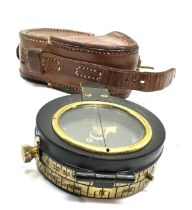 ww1 1916 leather cased cruchon & emons london compass