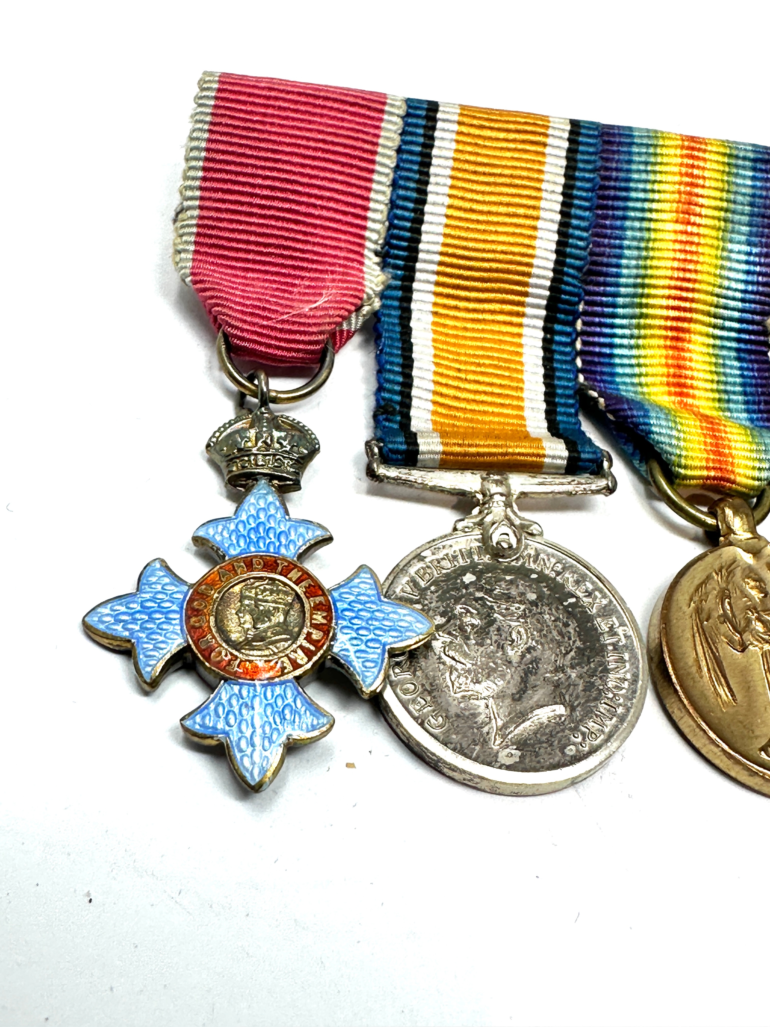 Original military obe miniature medal group - Image 2 of 3