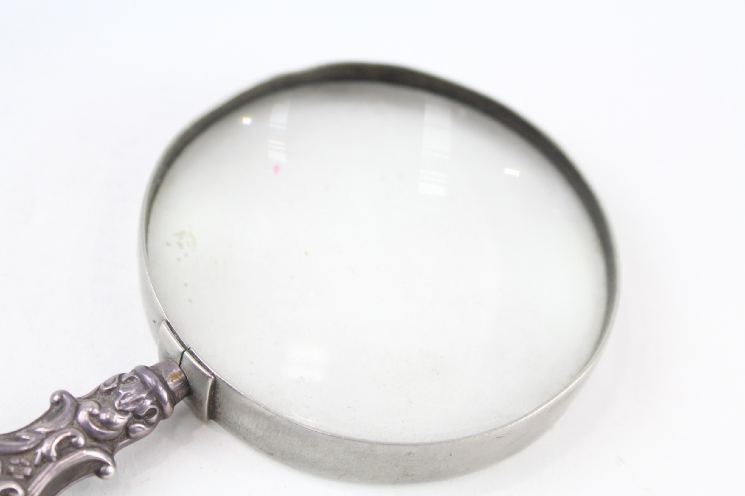 .925 sterling handled magnifying glass - Bild 3 aus 4