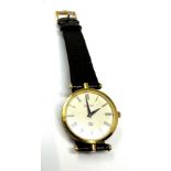 Vintage Gucci Quartz Swiss Made WristWatch With Gucci Black Leather Band the watch is not ticking