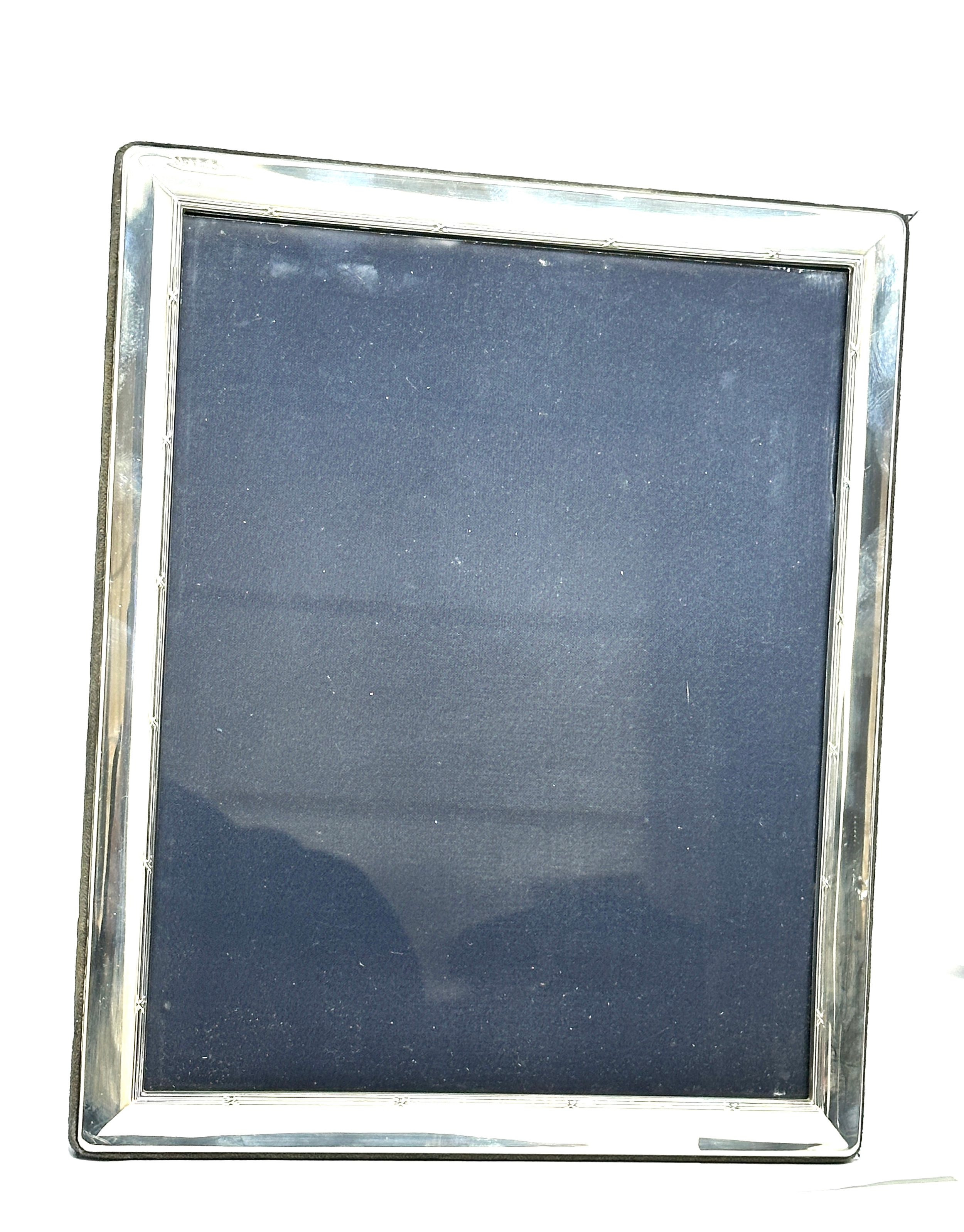 Vintage large millenium silver picture frame measures approx 29.5cm by 24cm
