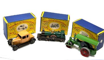 3 original boxed Lesney models of yesteryear No 8 14 & 11