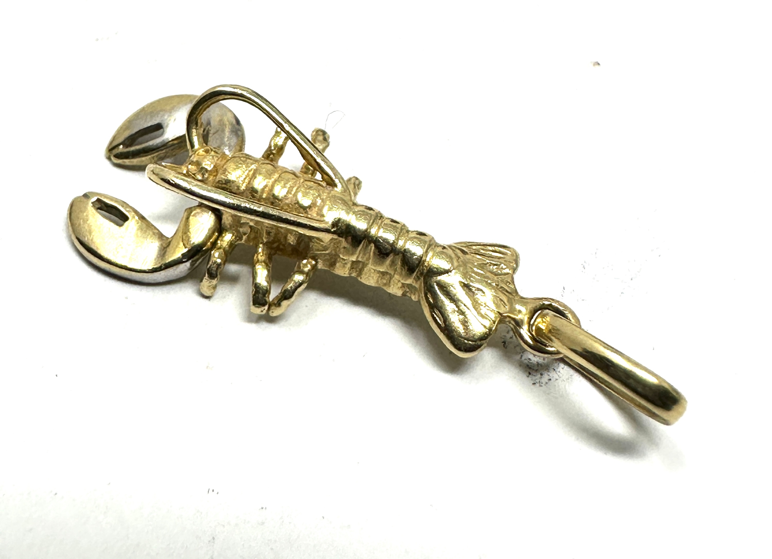 14ct gold lobster pendant weight 1.9g - Image 2 of 3