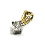 18ct gold diamond pendant