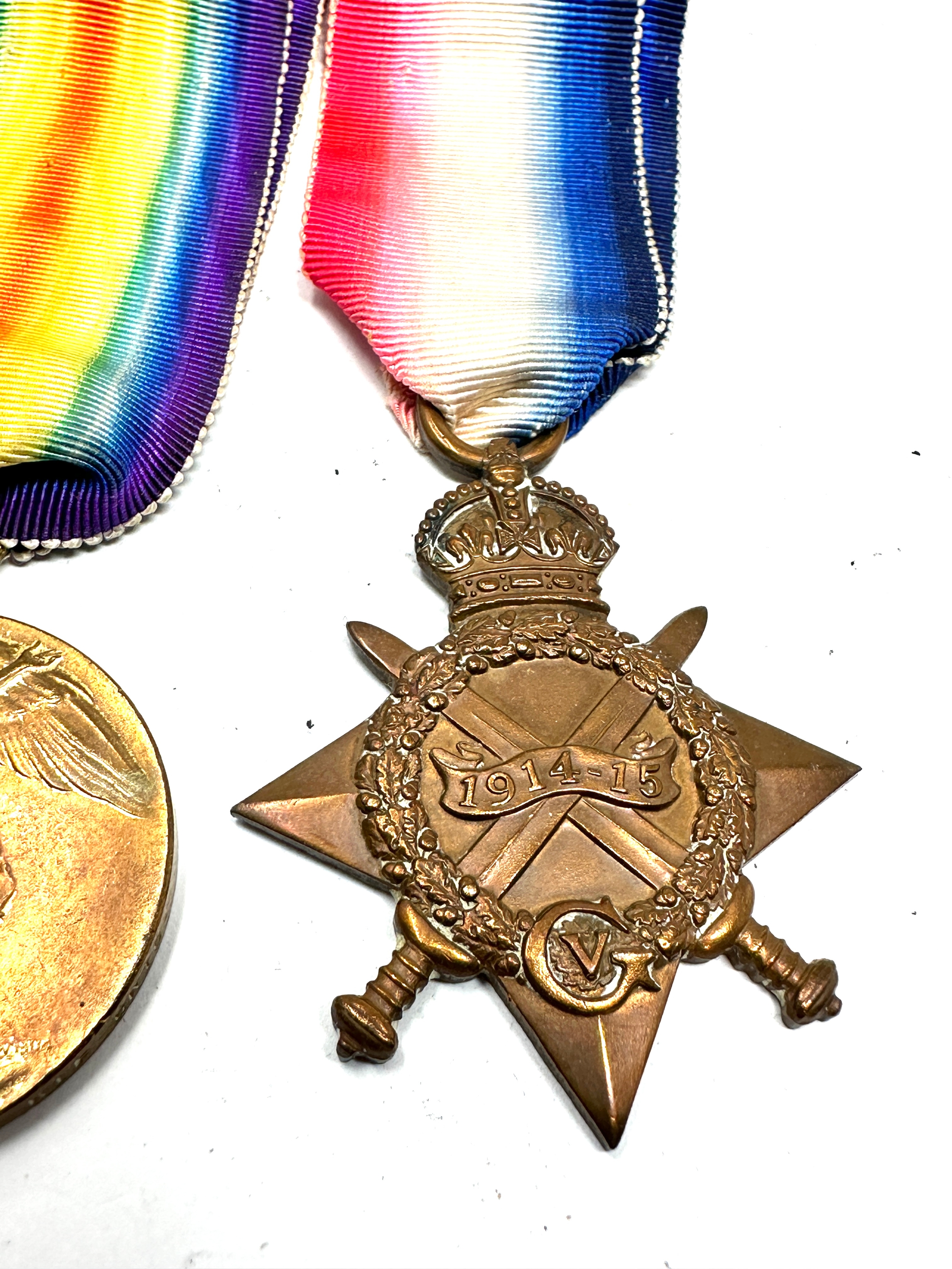 WW1 trio medals to z-850 pte h.barlow rifle brigade - Bild 3 aus 4