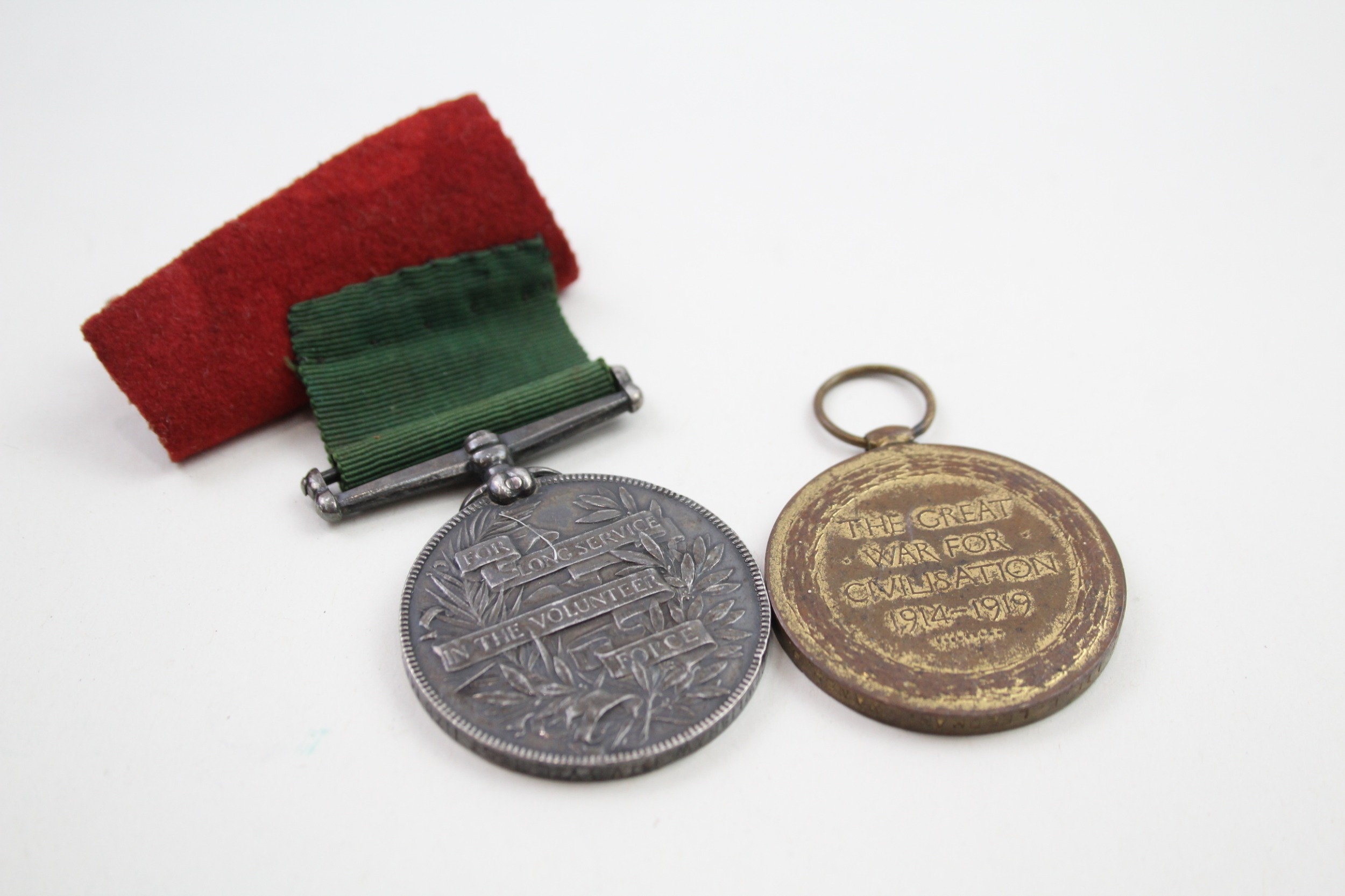 Victorian WW1 Medals x 2 Named Long Service 1983 Colour Sgt C.J Cowlishaw etc - Image 4 of 7