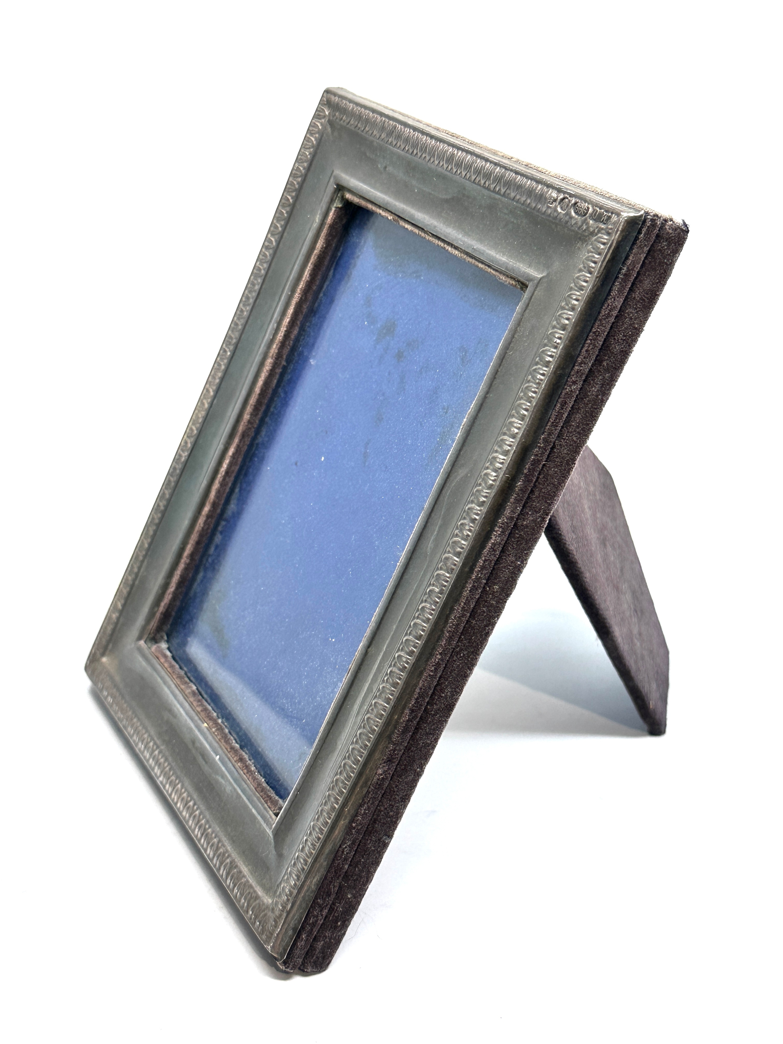 silver picture frame millenium silver hallmarks measures approx 19.5 by 14.5cm - Image 2 of 4
