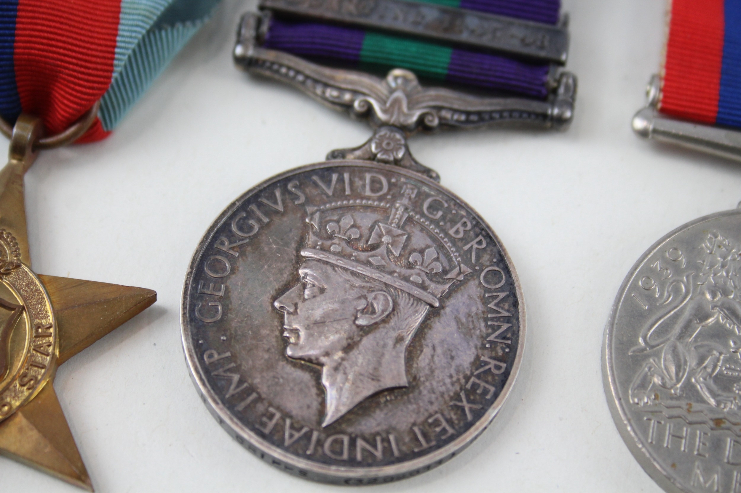WW2 GV.I G.S.M Palestine 1945-48 Medal Group inc Italy Star - Image 4 of 5