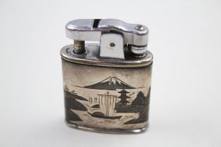 .950 silver cased cigarette lighter