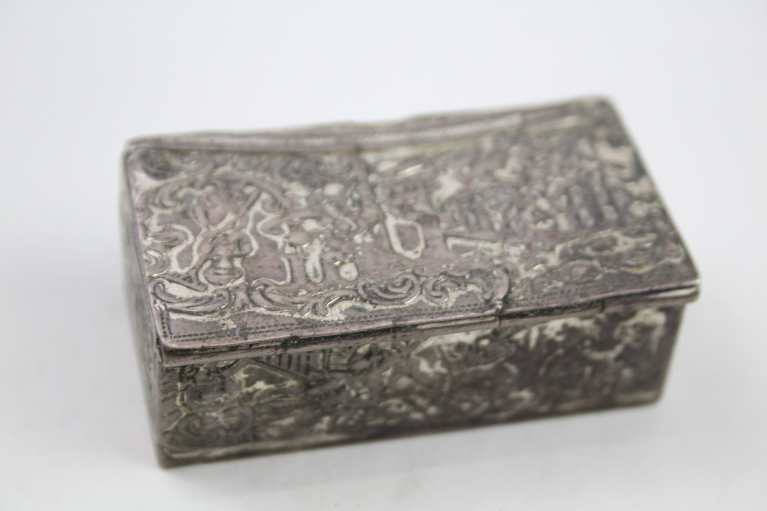 .850 silver figural snuff / trinket box - Image 3 of 4