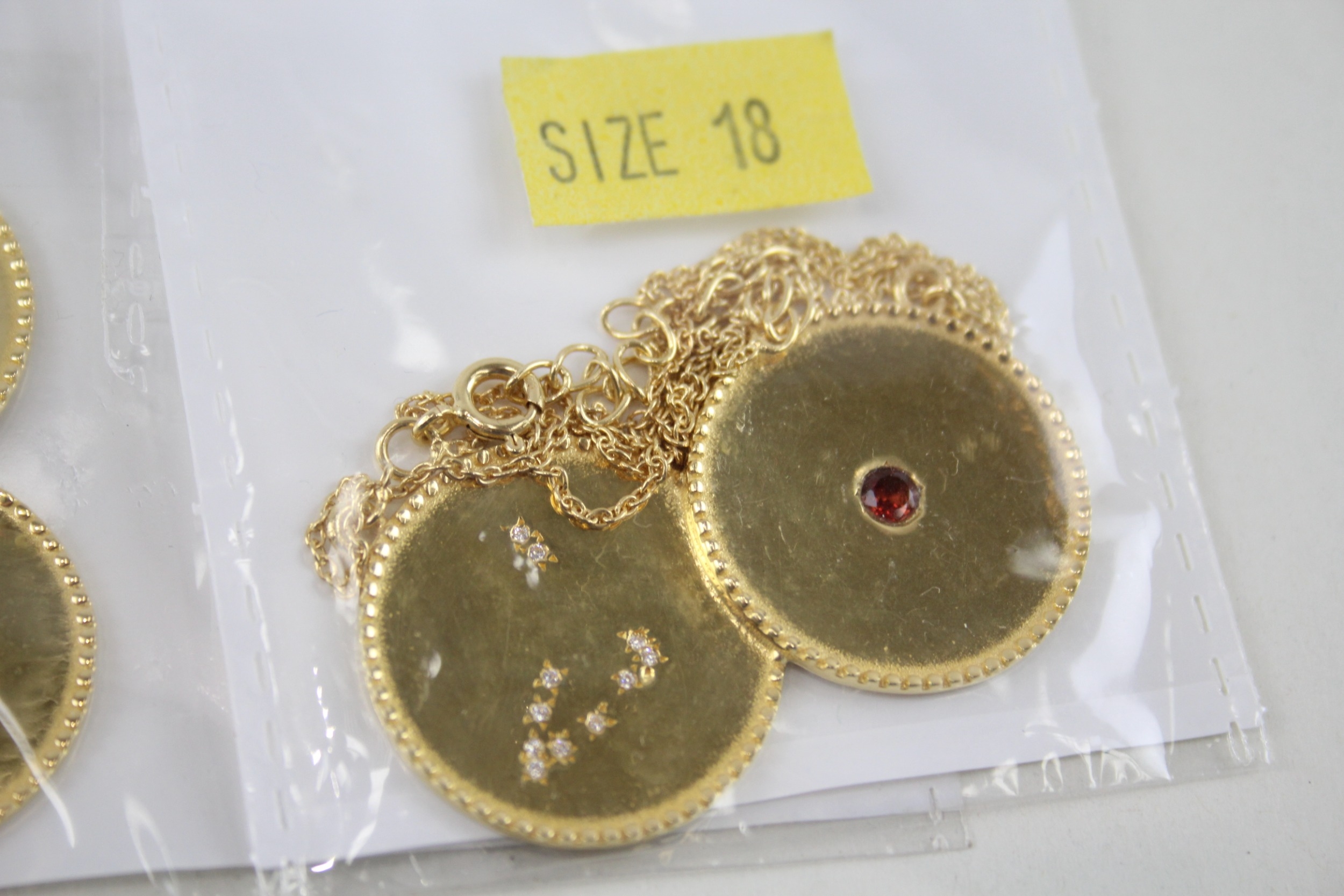 A collection of gold tone silver zodiac necklaces (94g) - Image 2 of 8