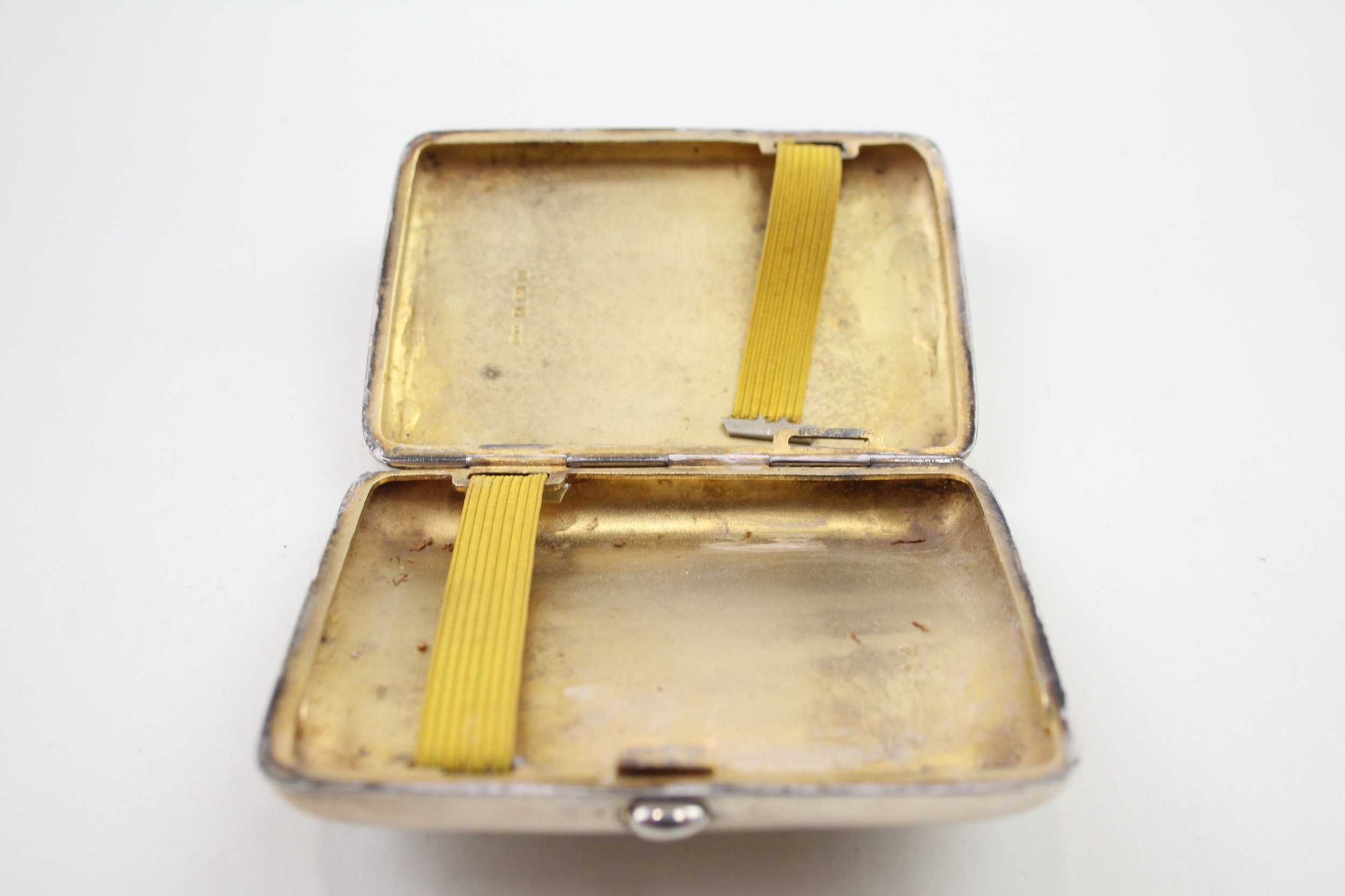 .925 sterling edwardian cigarette case - Image 2 of 4