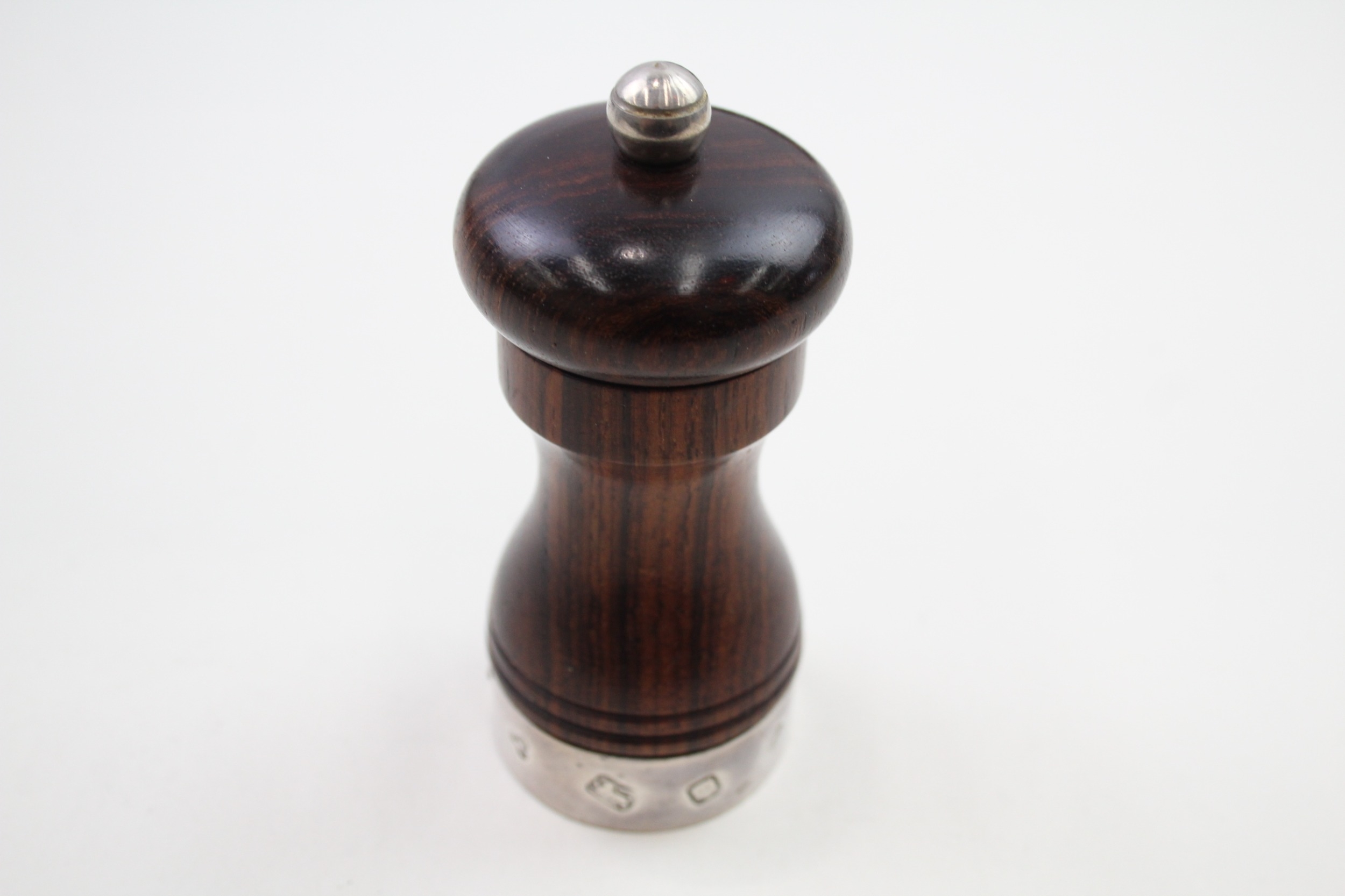 .925 sterling banded pepper mill