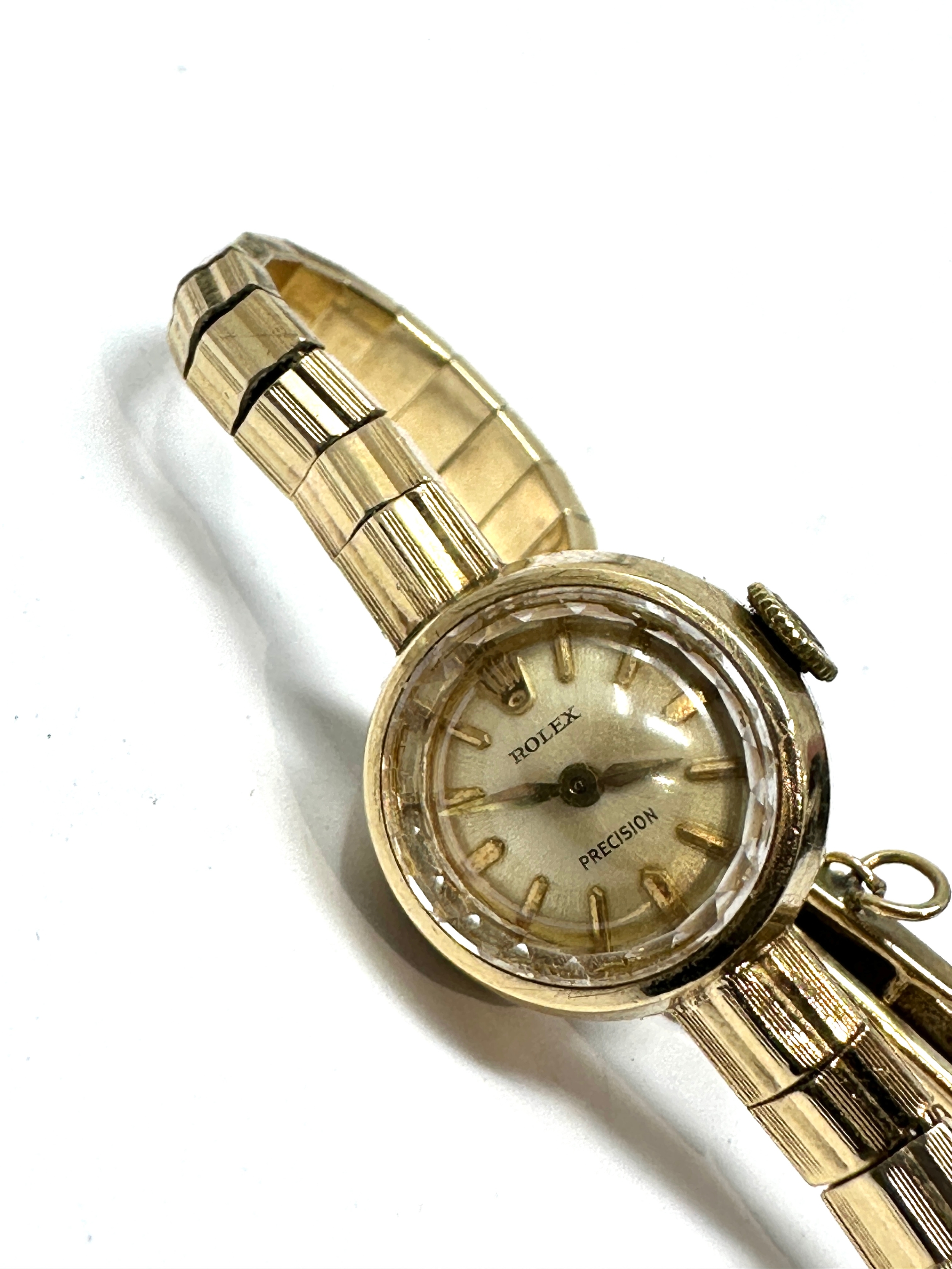 Vintage 9ct gold Rolex precision ladies wrist watch the watch is ticking weight 15.5g - Image 2 of 4