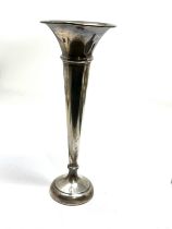 Silver bud vase measures approx 19cm tall birmingham silver hallmarks weight 80g
