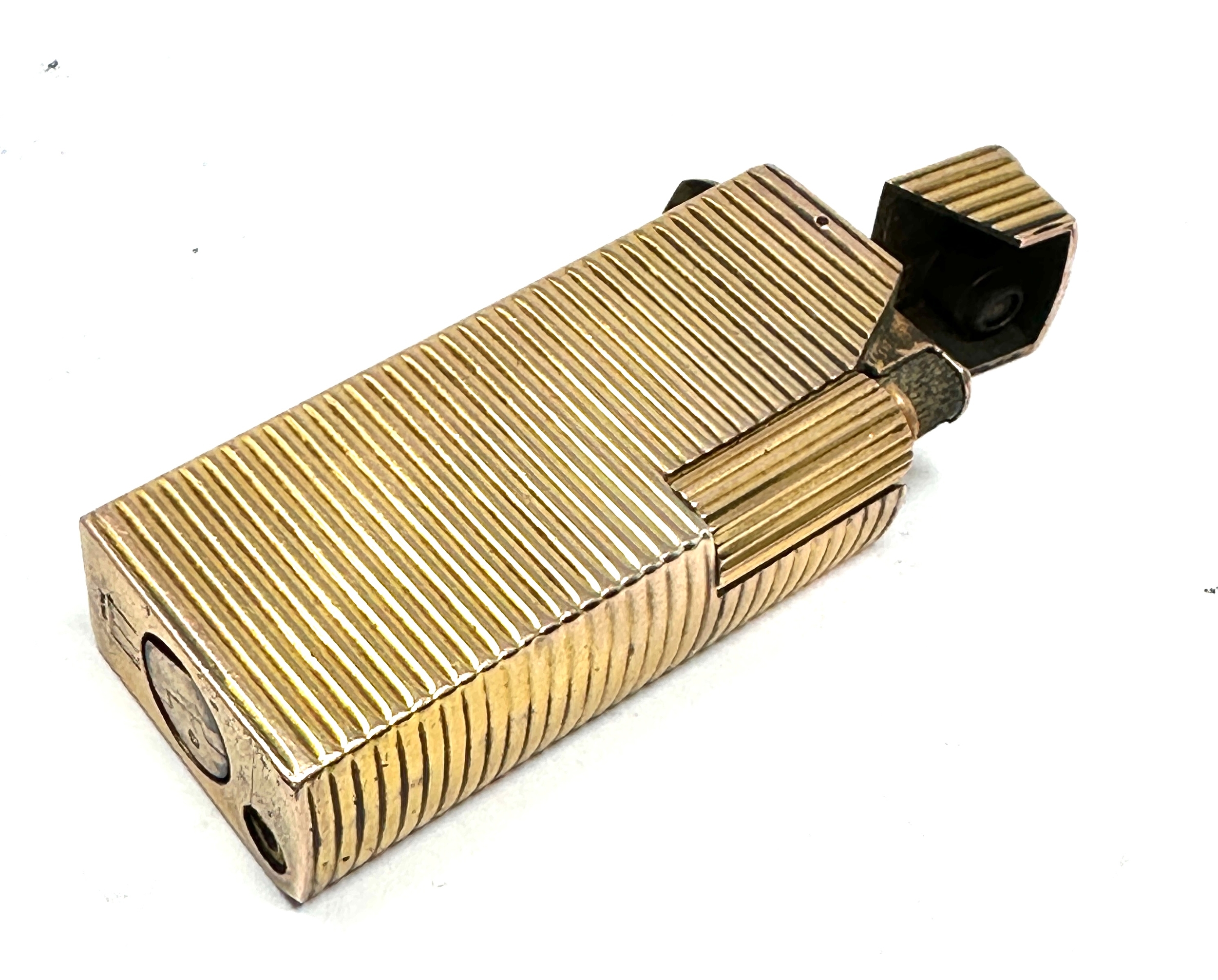 Vintage French silver hallmarked dunhill cigarette lighter gold covered crab silver hallmarks - Image 2 of 5