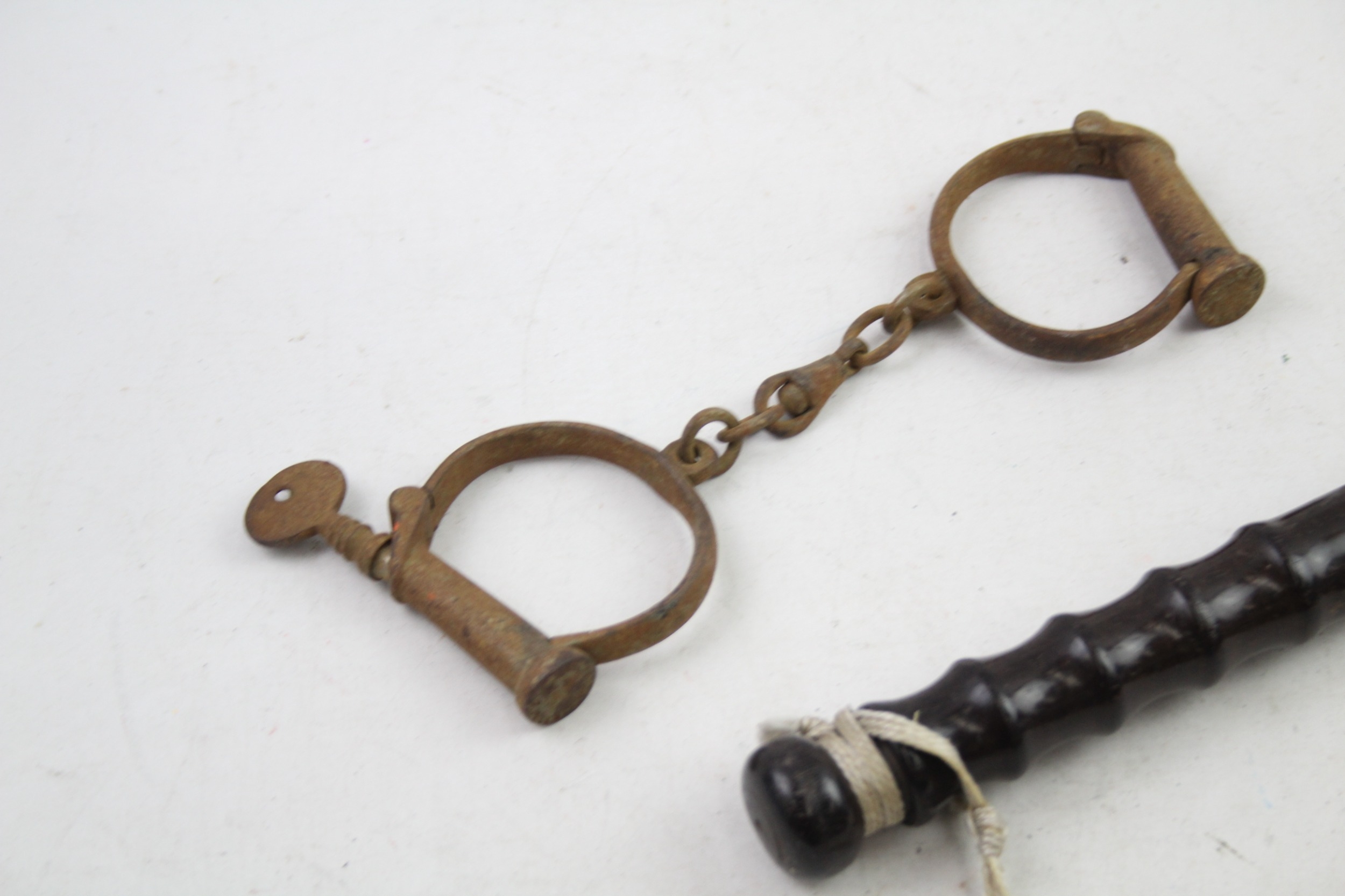 GV Painted Police Constables Truncheon & Handcuffs - Image 2 of 7
