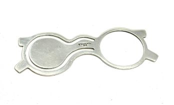 Novelty TIFFANY & CO Silver Bookmark Page Marker Eyeglasses Magnifier missing magnifying glass