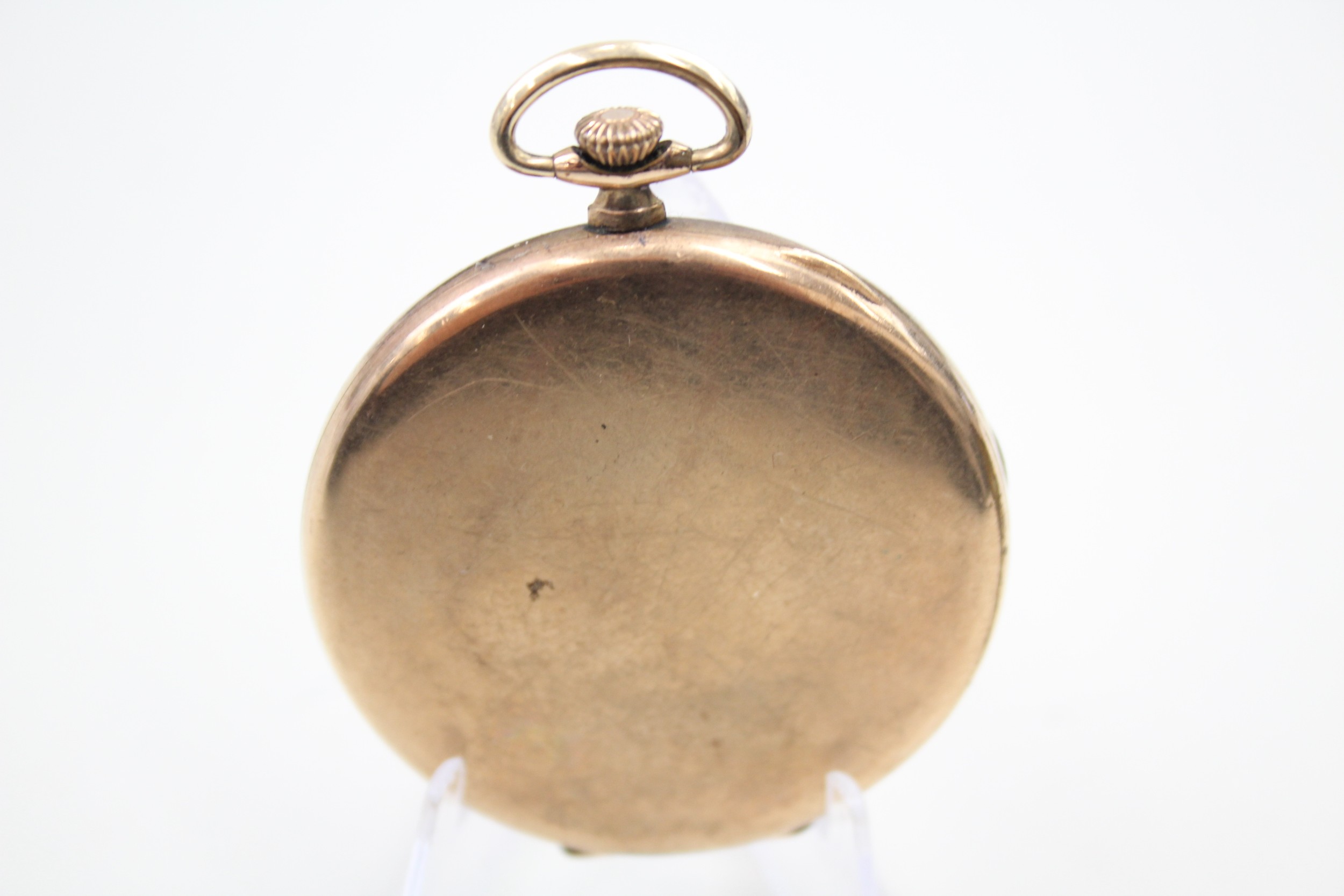 ELKINGTON Gents Vintage Rolled Gold Open Face Pocket Watch Hand-wind Working - Image 3 of 6