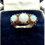 9ct gold opal ring weight 4g