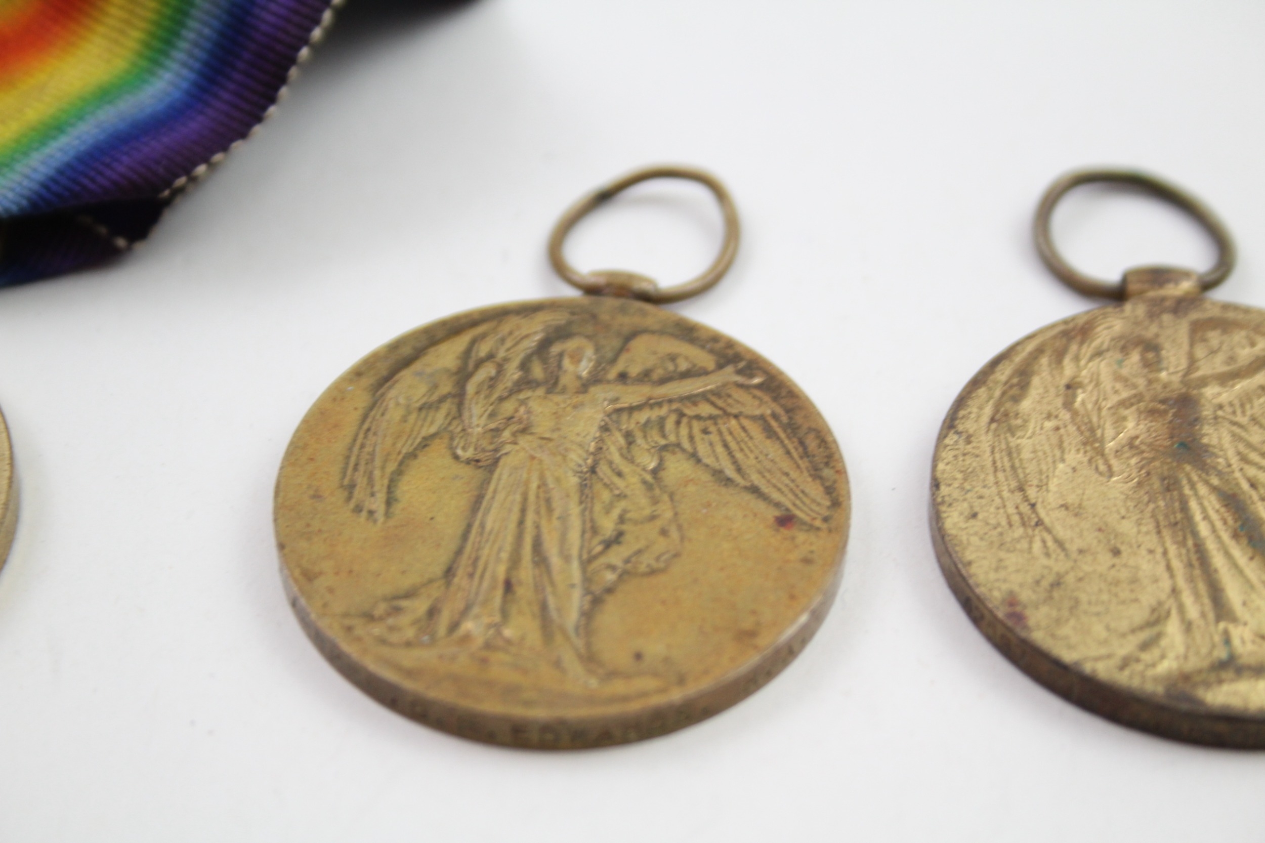 WW1 Victory Medals x 4 Named 1797 A Bmdr G.F Edwards R.A etc - Image 3 of 6