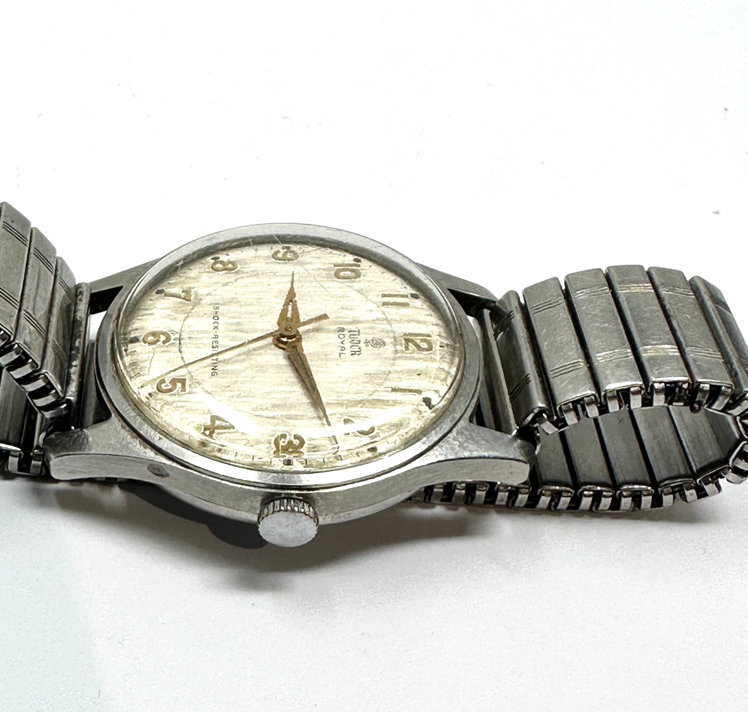 vintage 1960s tudor royal presentation wristwatch s/steel the watch is ticking - Image 3 of 4
