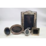 5 x .925 sterling silver photograph frames