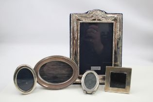 5 x .925 sterling silver photograph frames