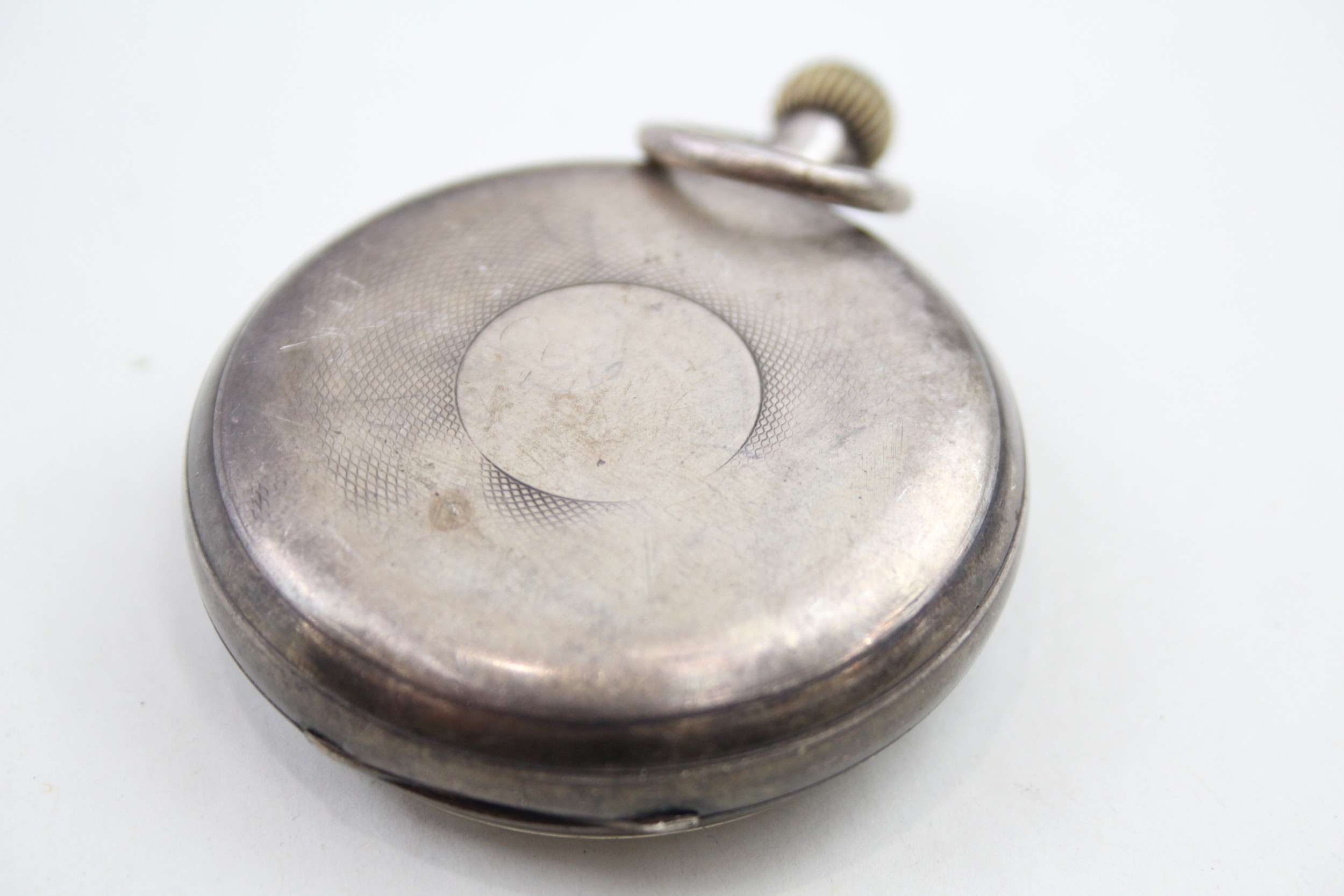 Sterling Silver Gents Vintage Open Face Pocket Watch Hand-wind not Working - Image 6 of 8