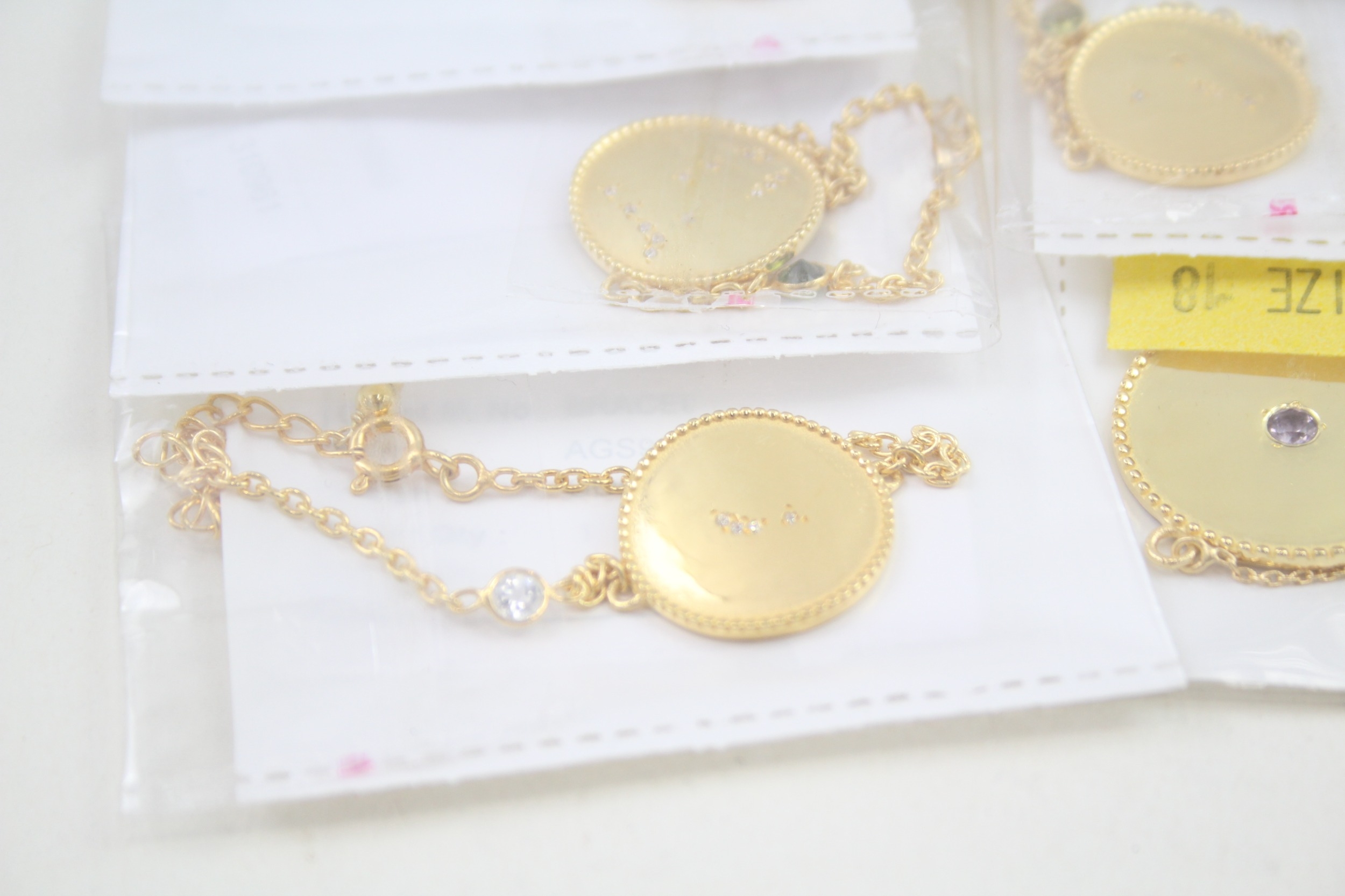 A collection of gold tone silver zodiac necklaces (79g) - Image 2 of 9