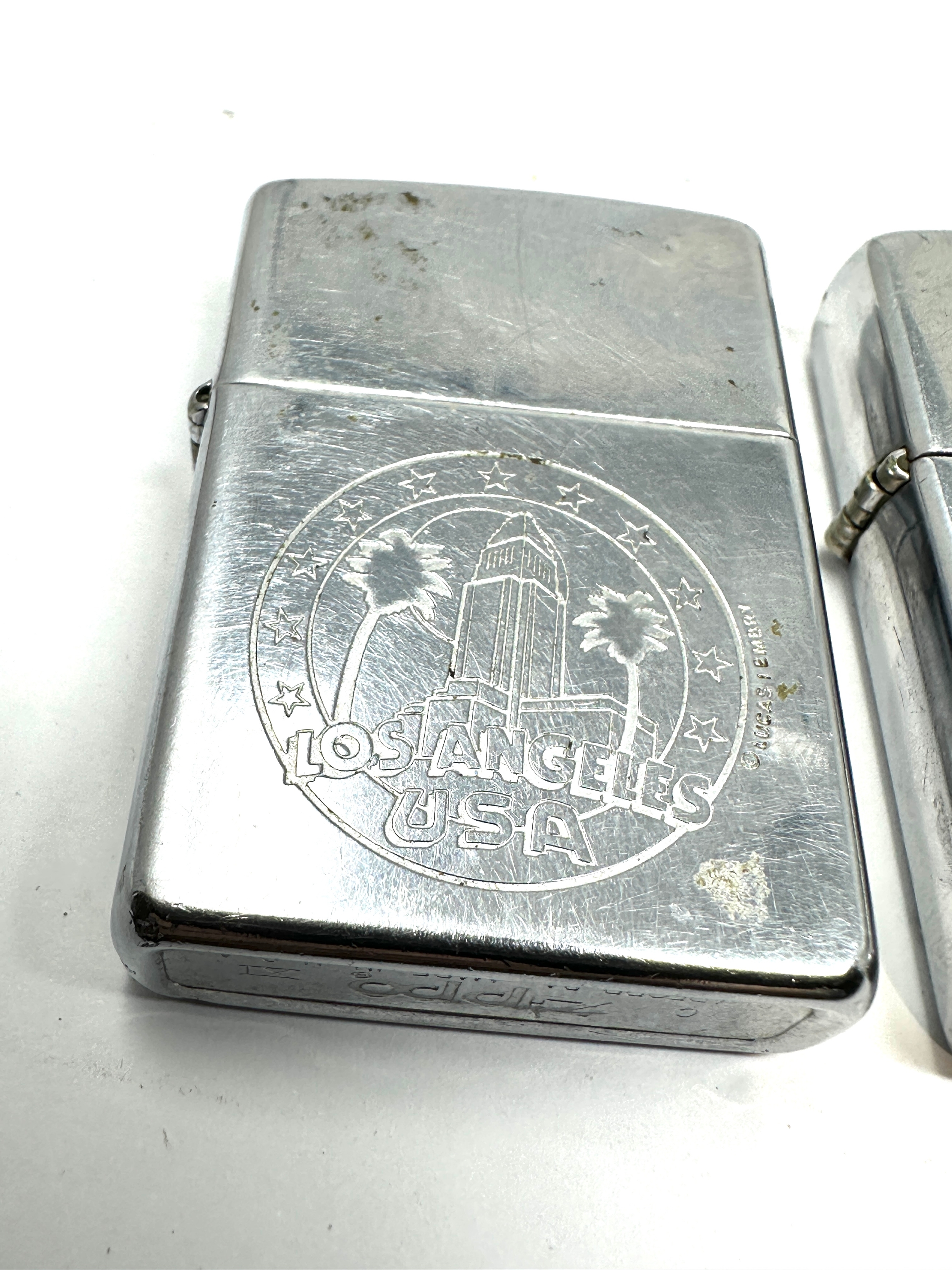 3 Zippo lighters los angeles falkland islands 1982 resolution - Image 2 of 5