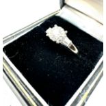 18ct white gold diamond ring 0.41ct diamonds weight 2.7g