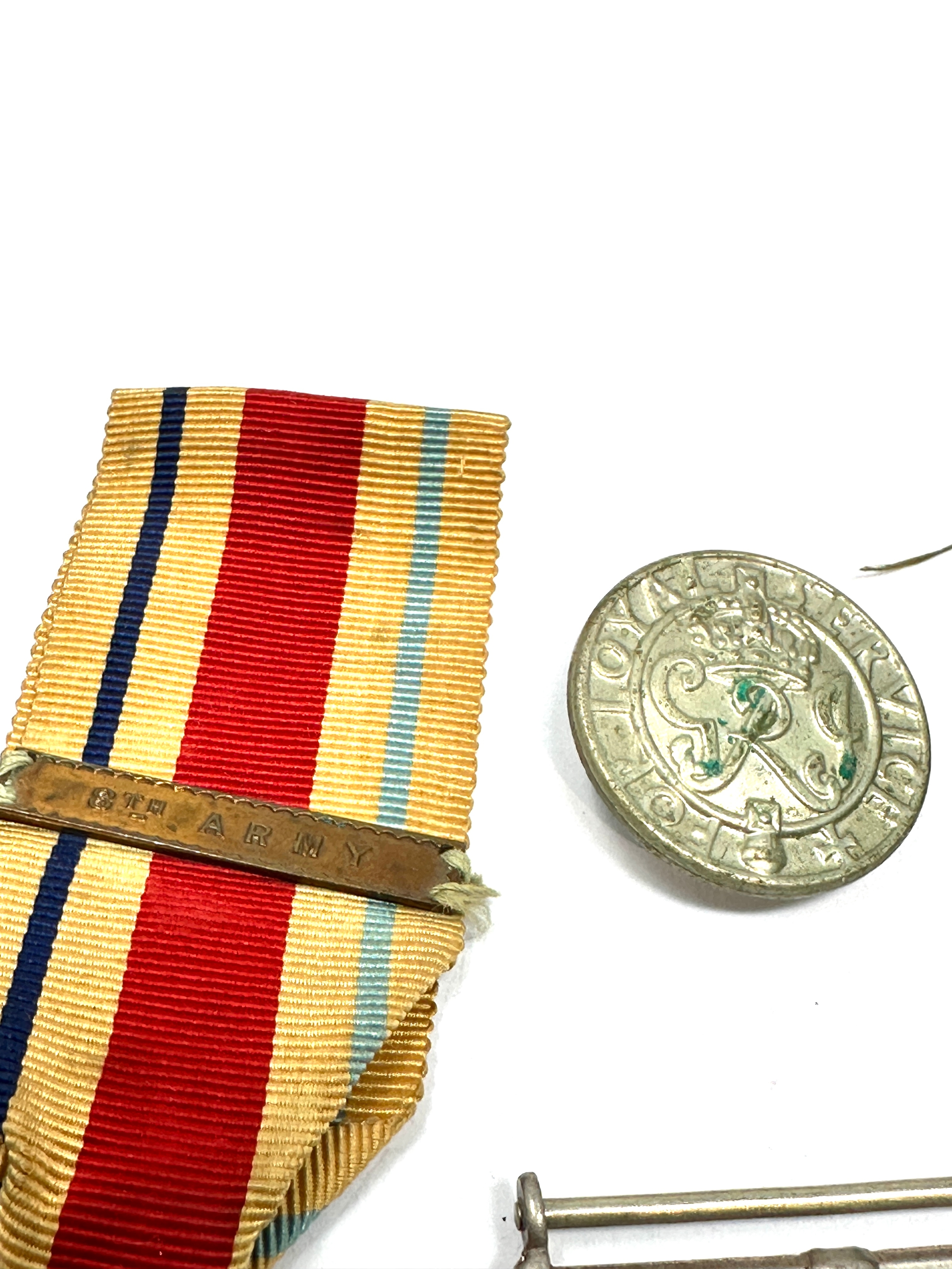 WW2 Medal group & wound badge 8th army bar - Image 4 of 4