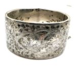 Antique silver cuff bangle weight 48g