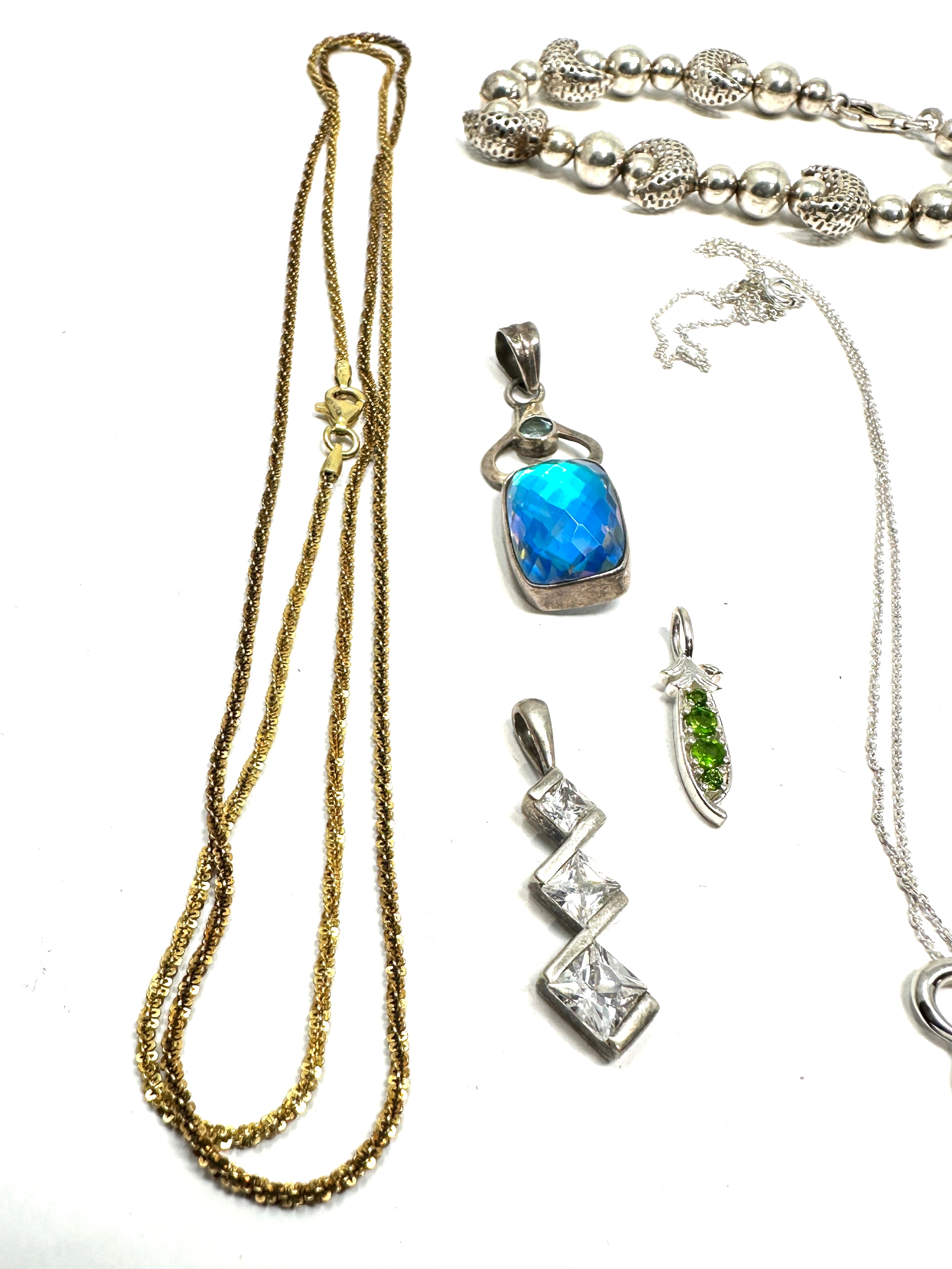 selection of silver jewellery inc danish silver turtle bracelet pendants etc weight 83g - Image 4 of 6