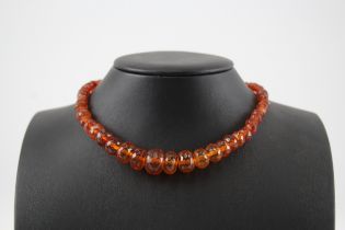 Faceted graduated Amber necklace (16g)