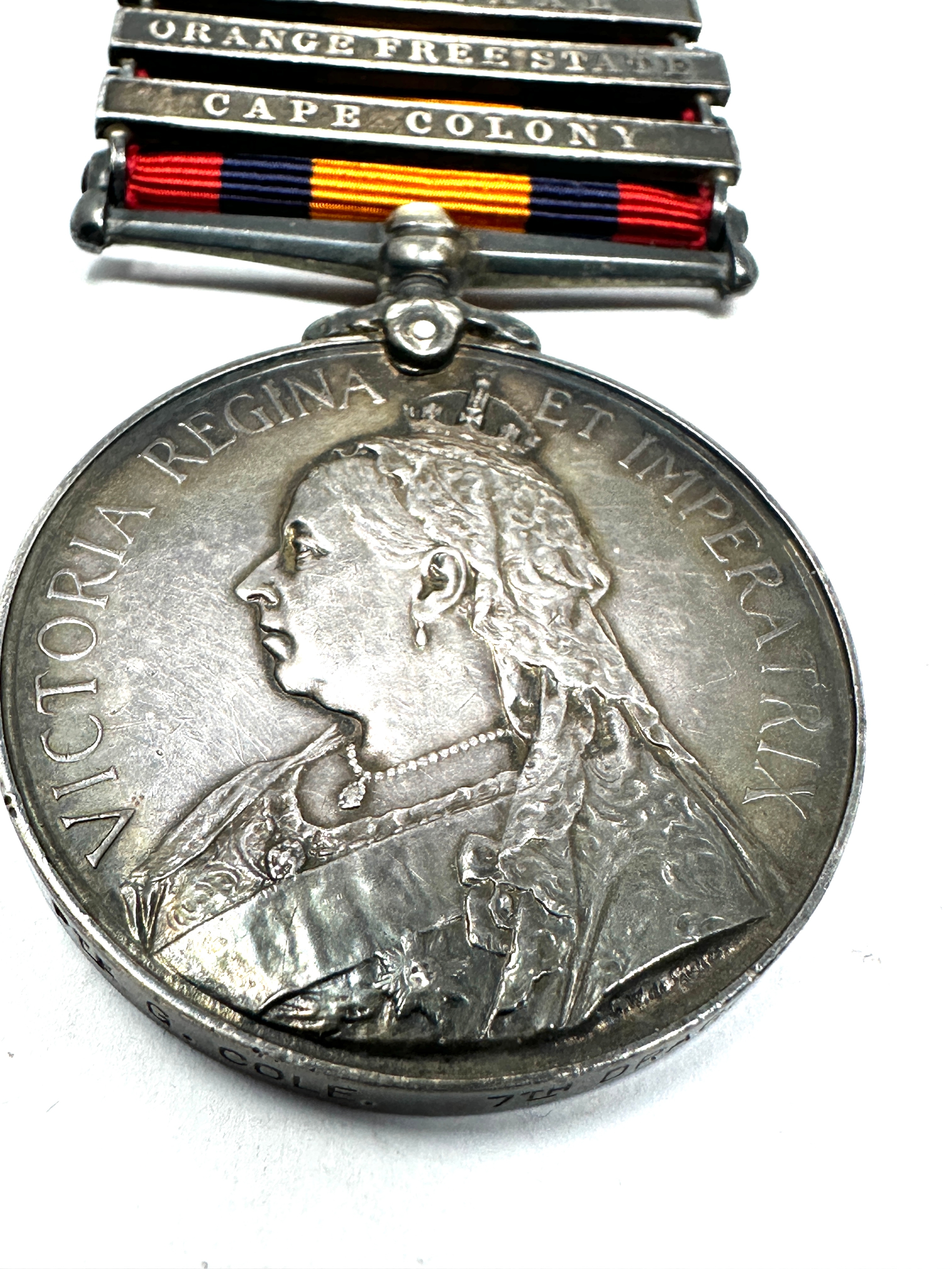 Victorian Boer war south africa medal 5 bar - Image 2 of 6