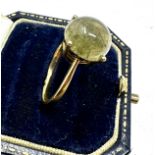 9ct gold Rutilated Quartz ring weight 4.7g