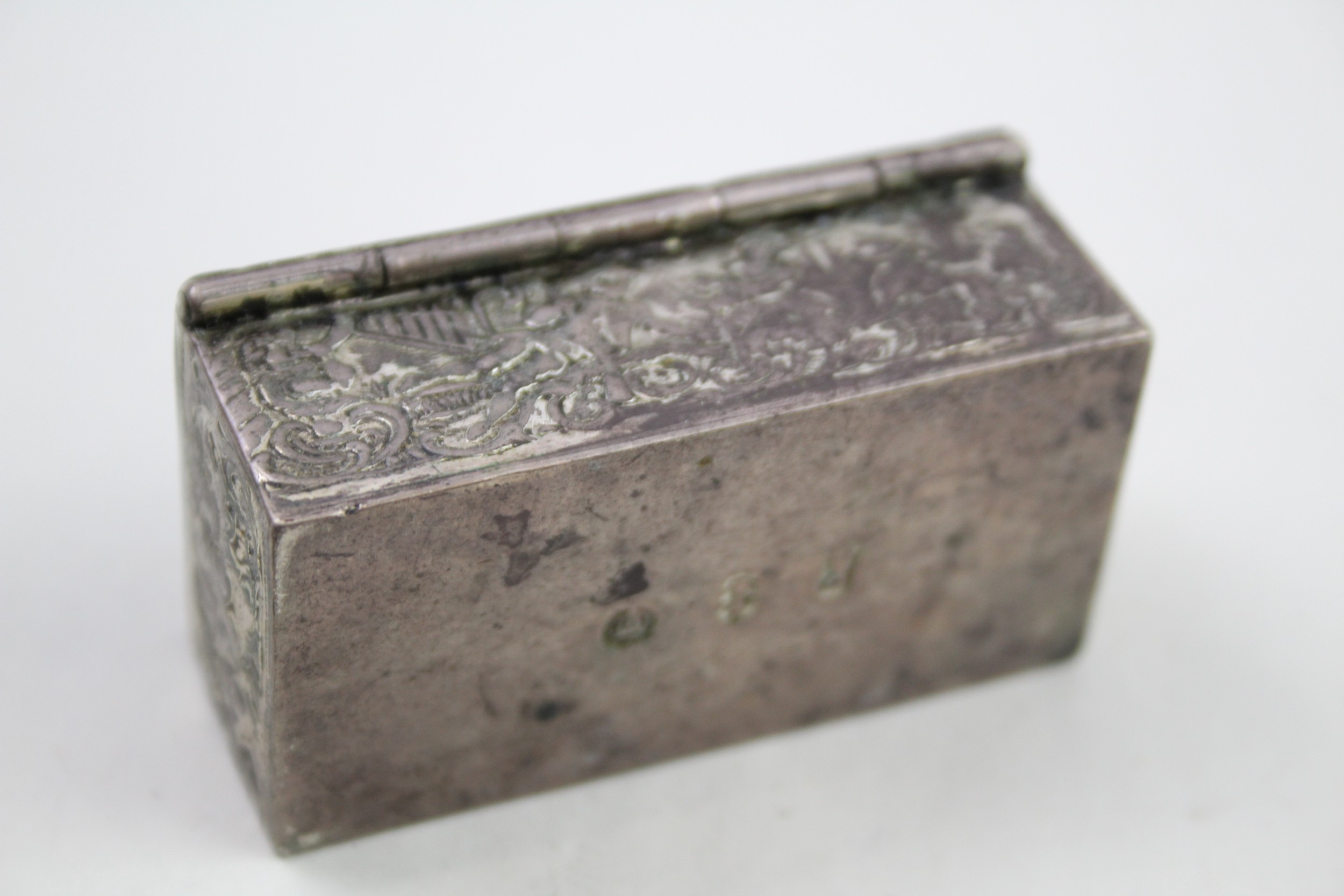 .850 silver figural snuff / trinket box - Image 4 of 4